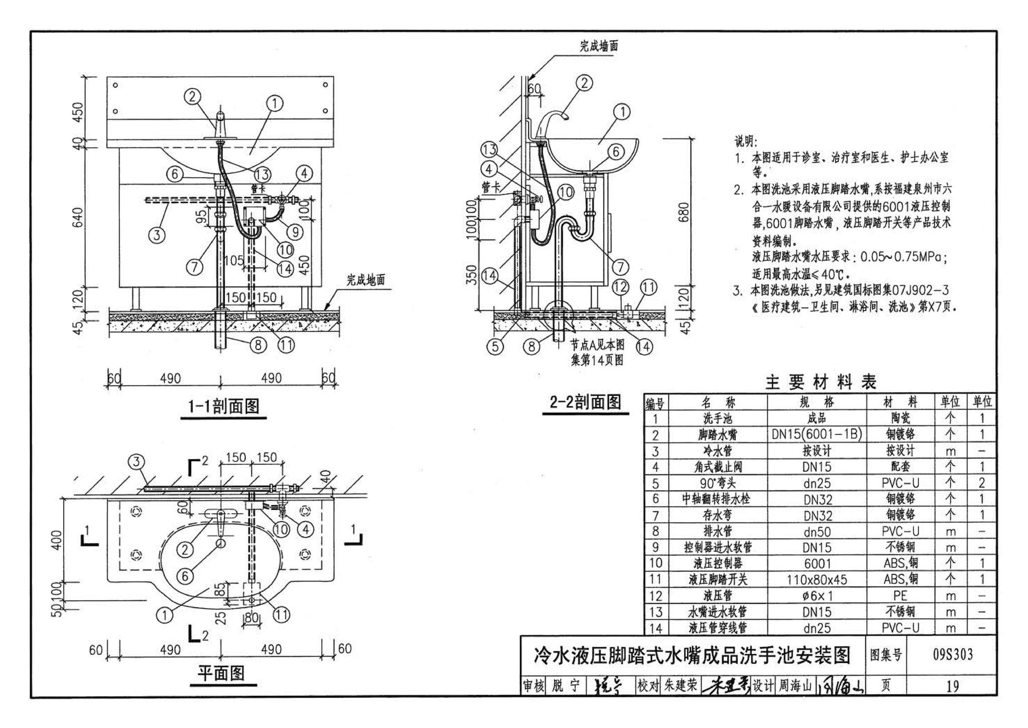 09S303--医疗卫生设备安装