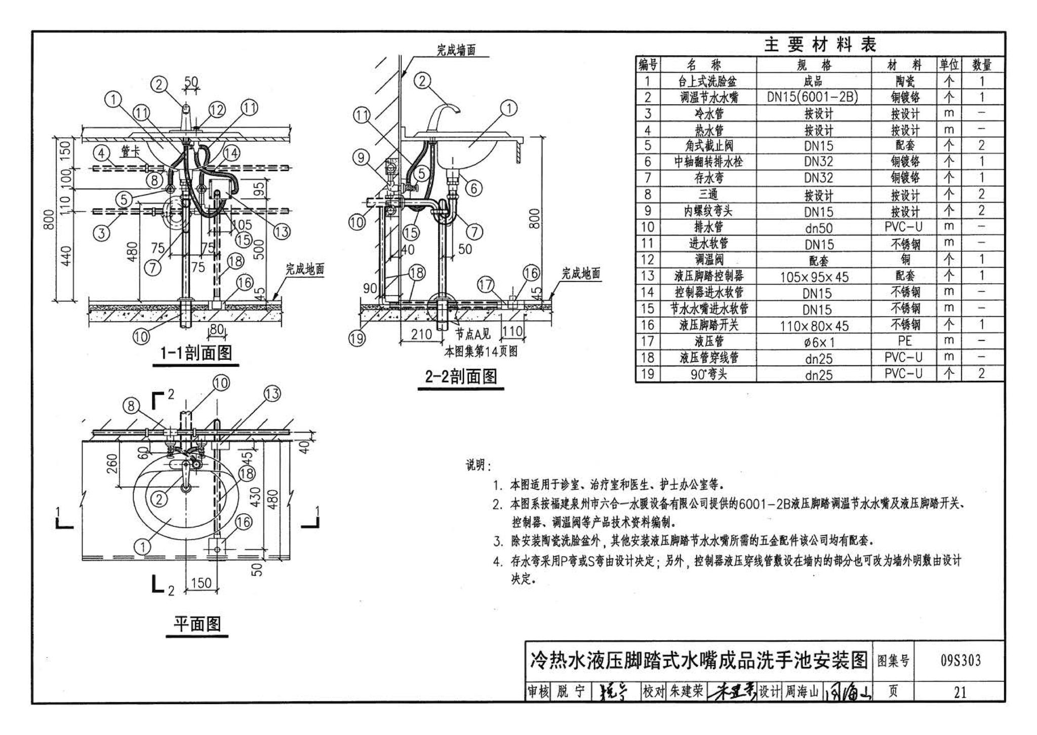 09S303--医疗卫生设备安装