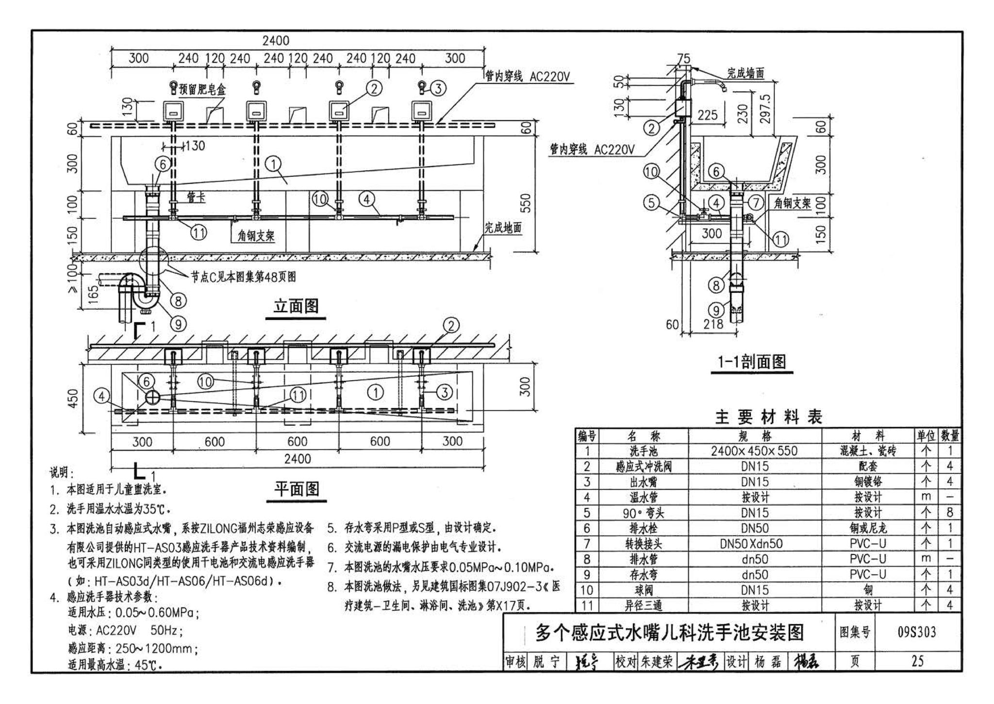 09S303--医疗卫生设备安装