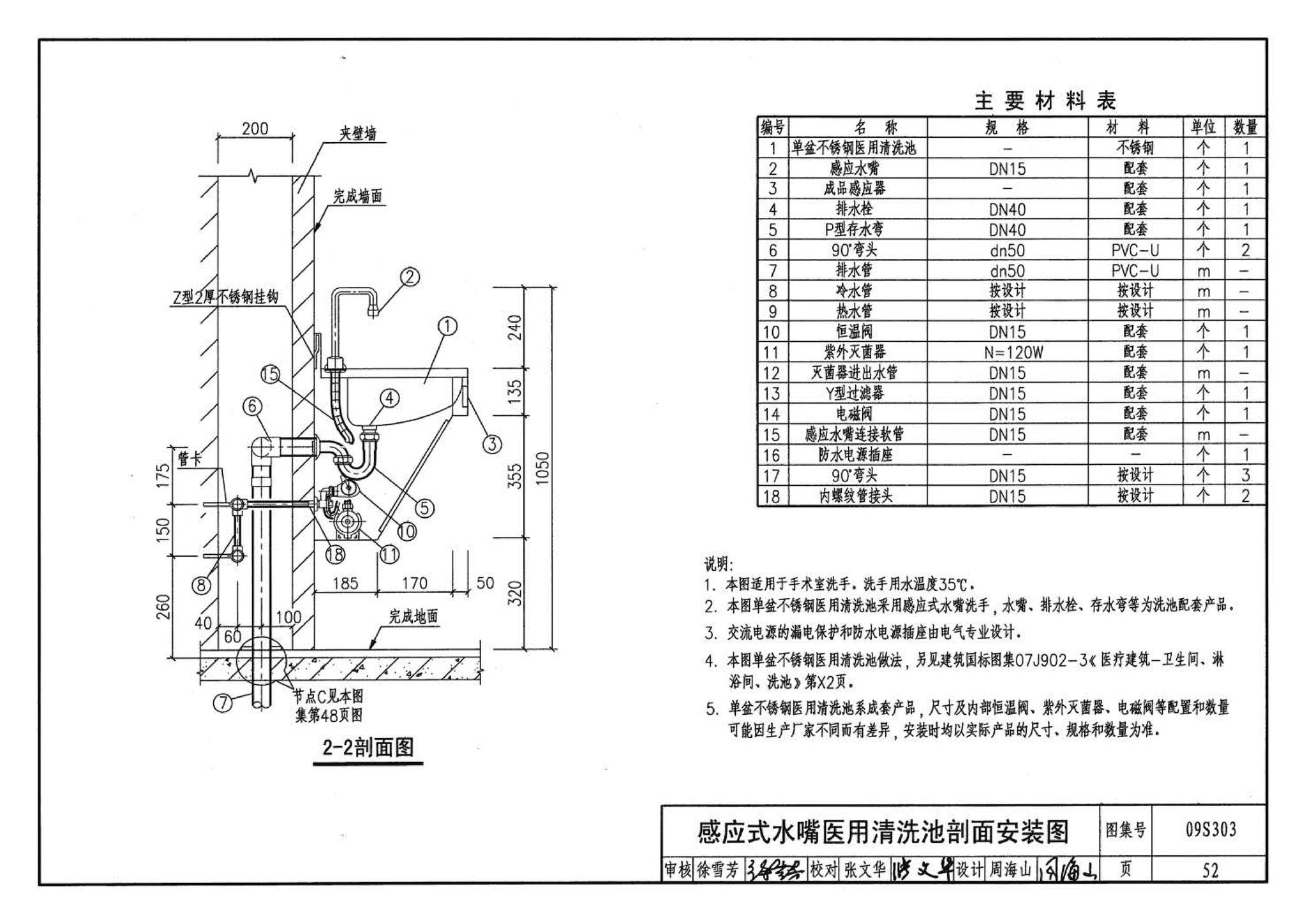 09S303--医疗卫生设备安装