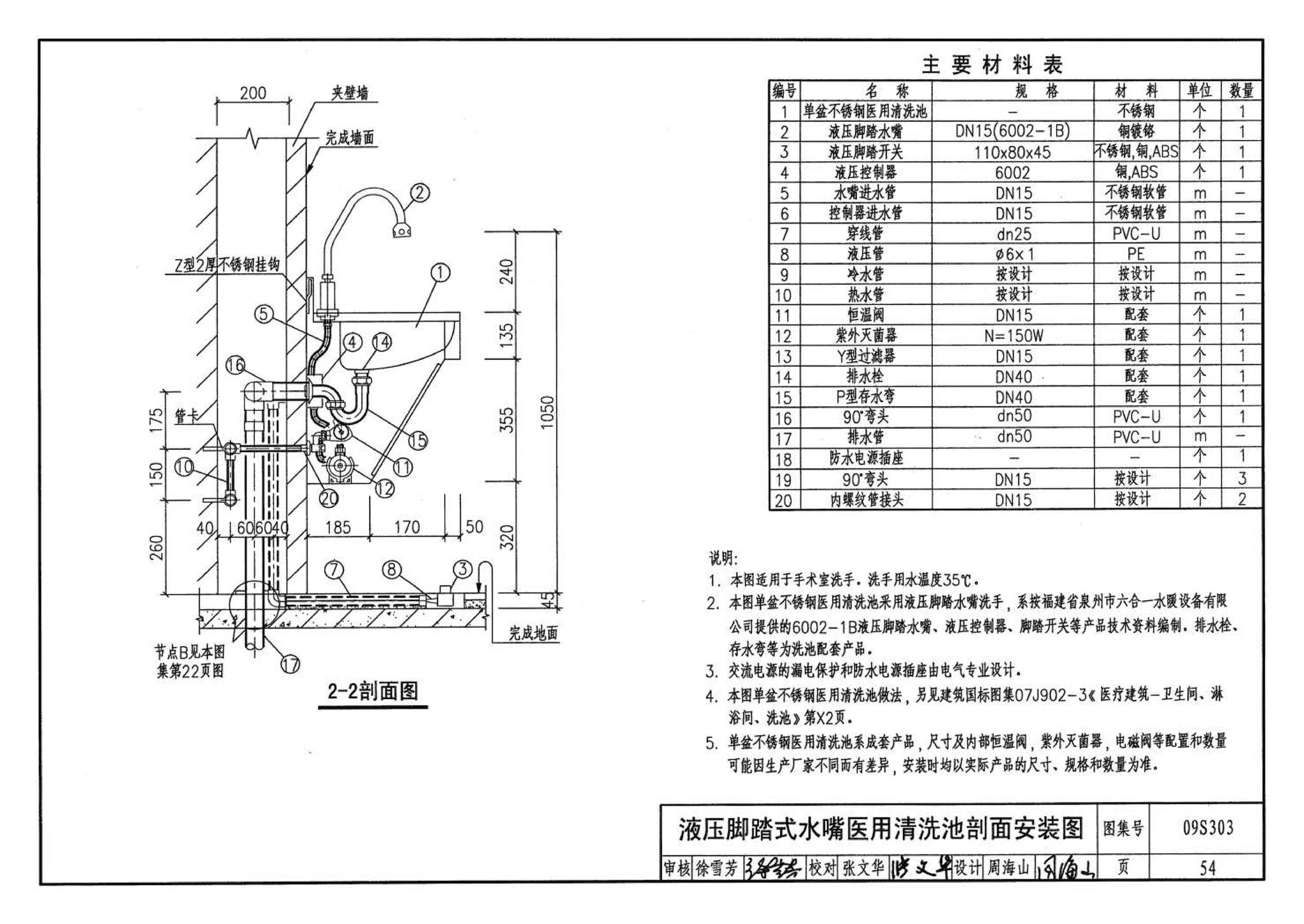 09S303--医疗卫生设备安装