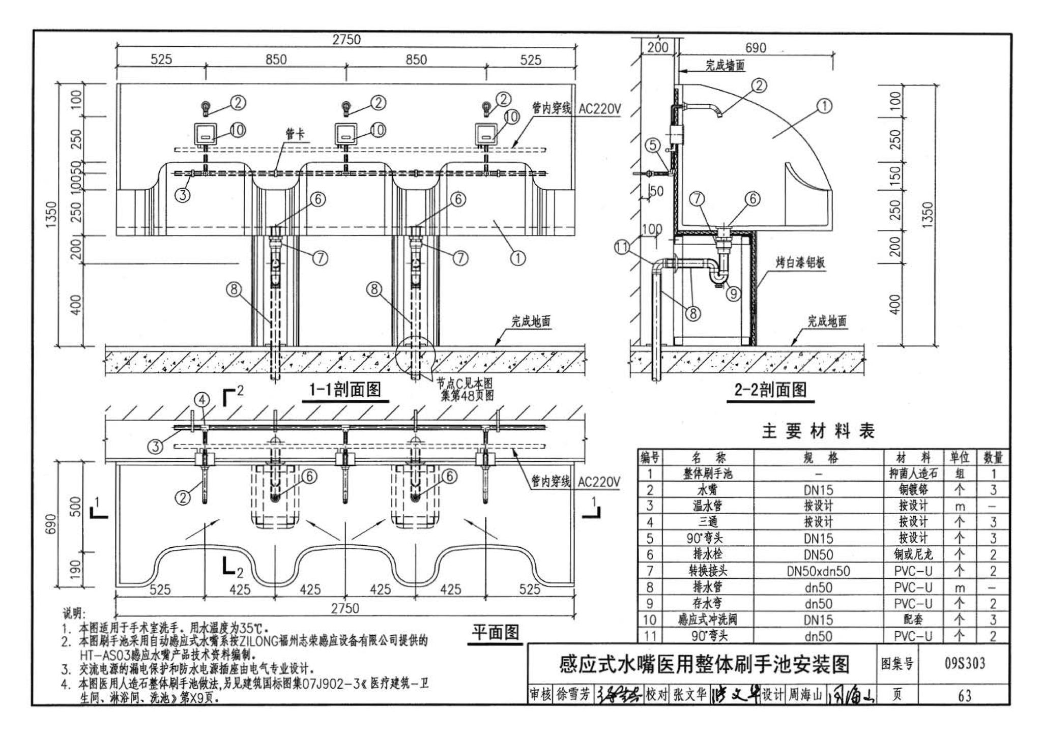 09S303--医疗卫生设备安装