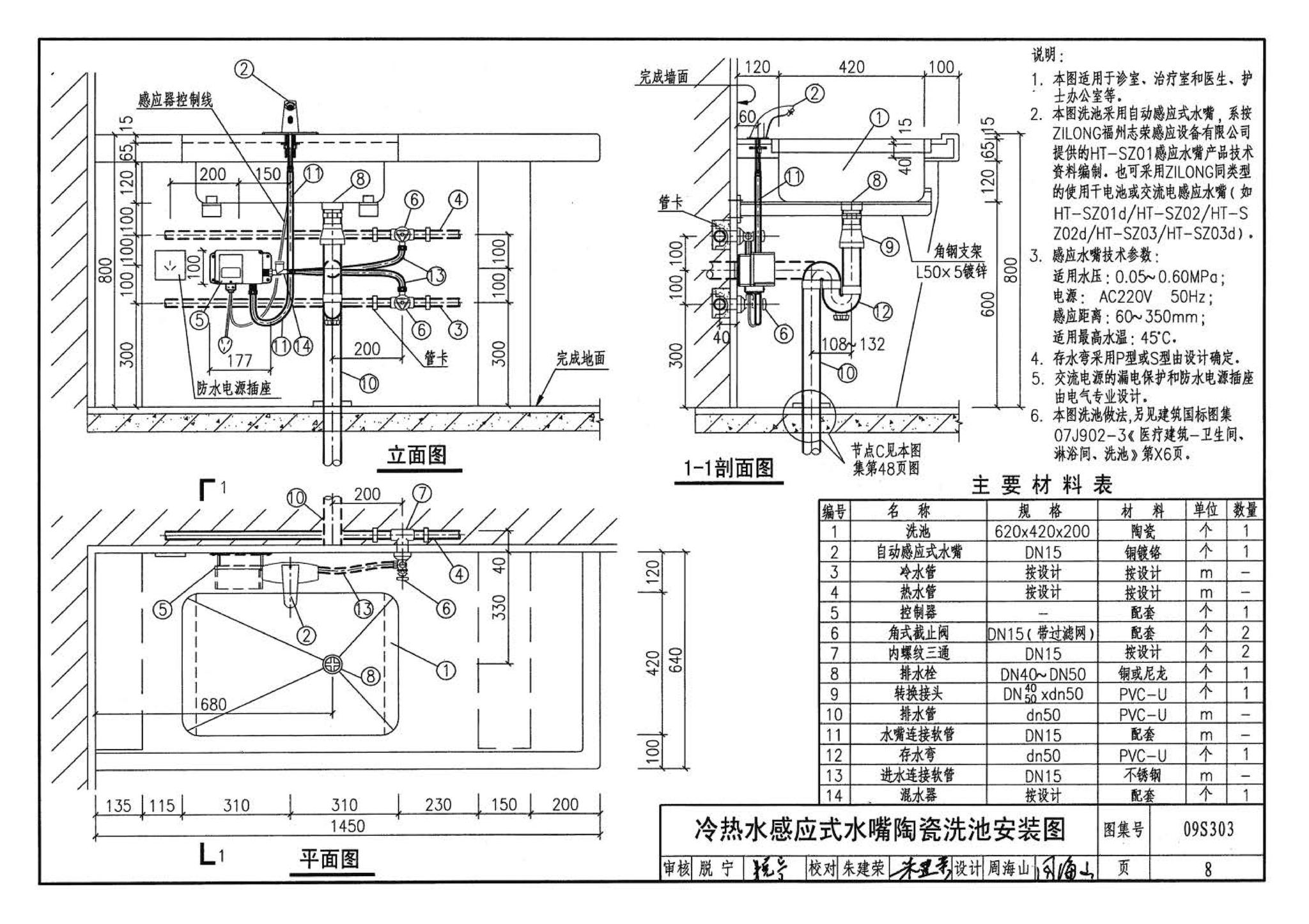 09S303--医疗卫生设备安装