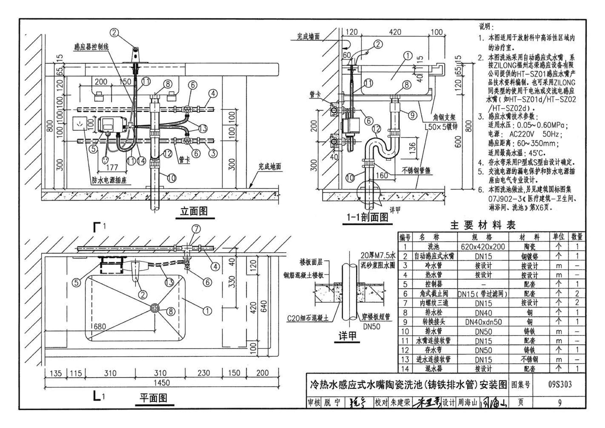 09S303--医疗卫生设备安装