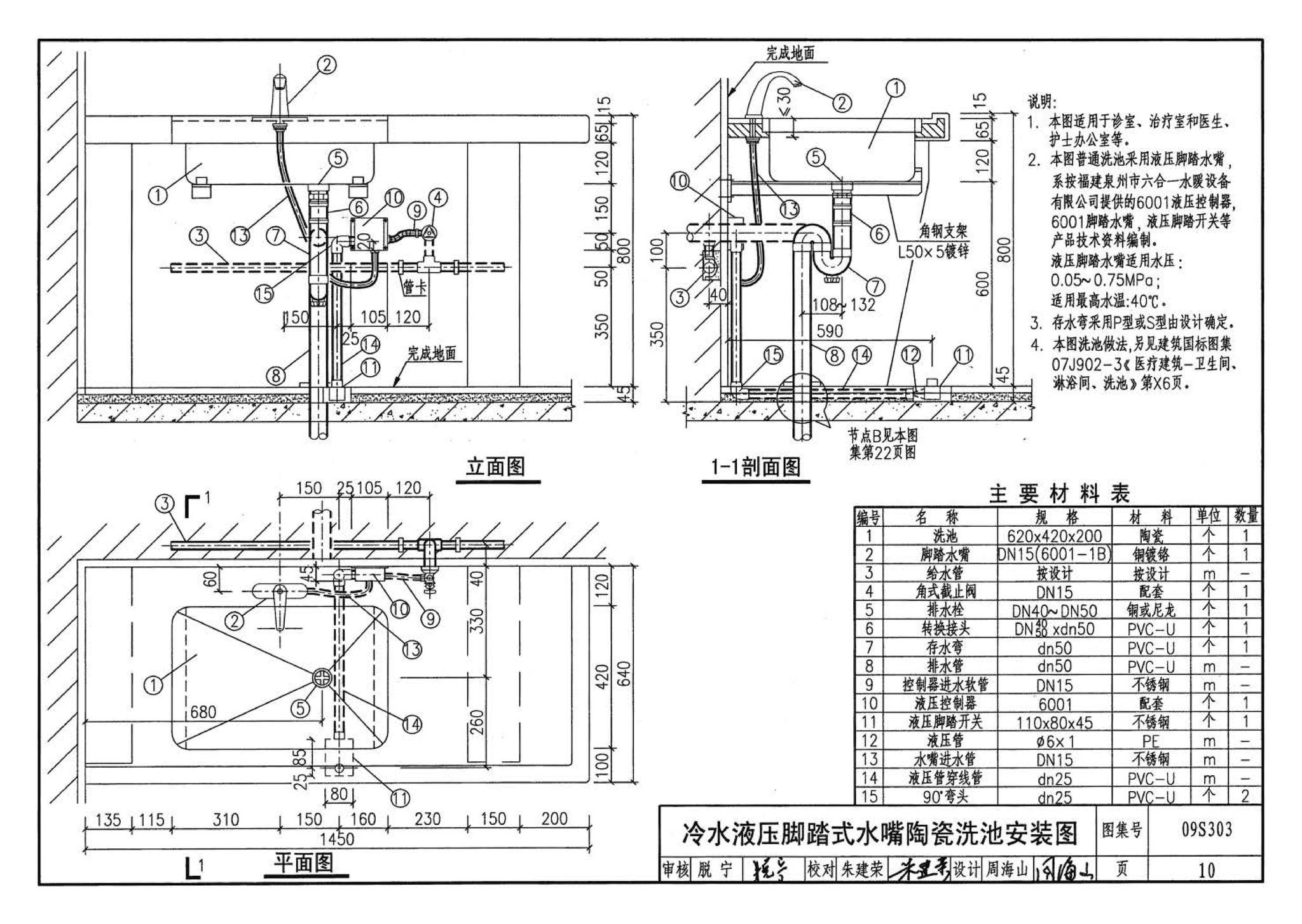 09S303--医疗卫生设备安装