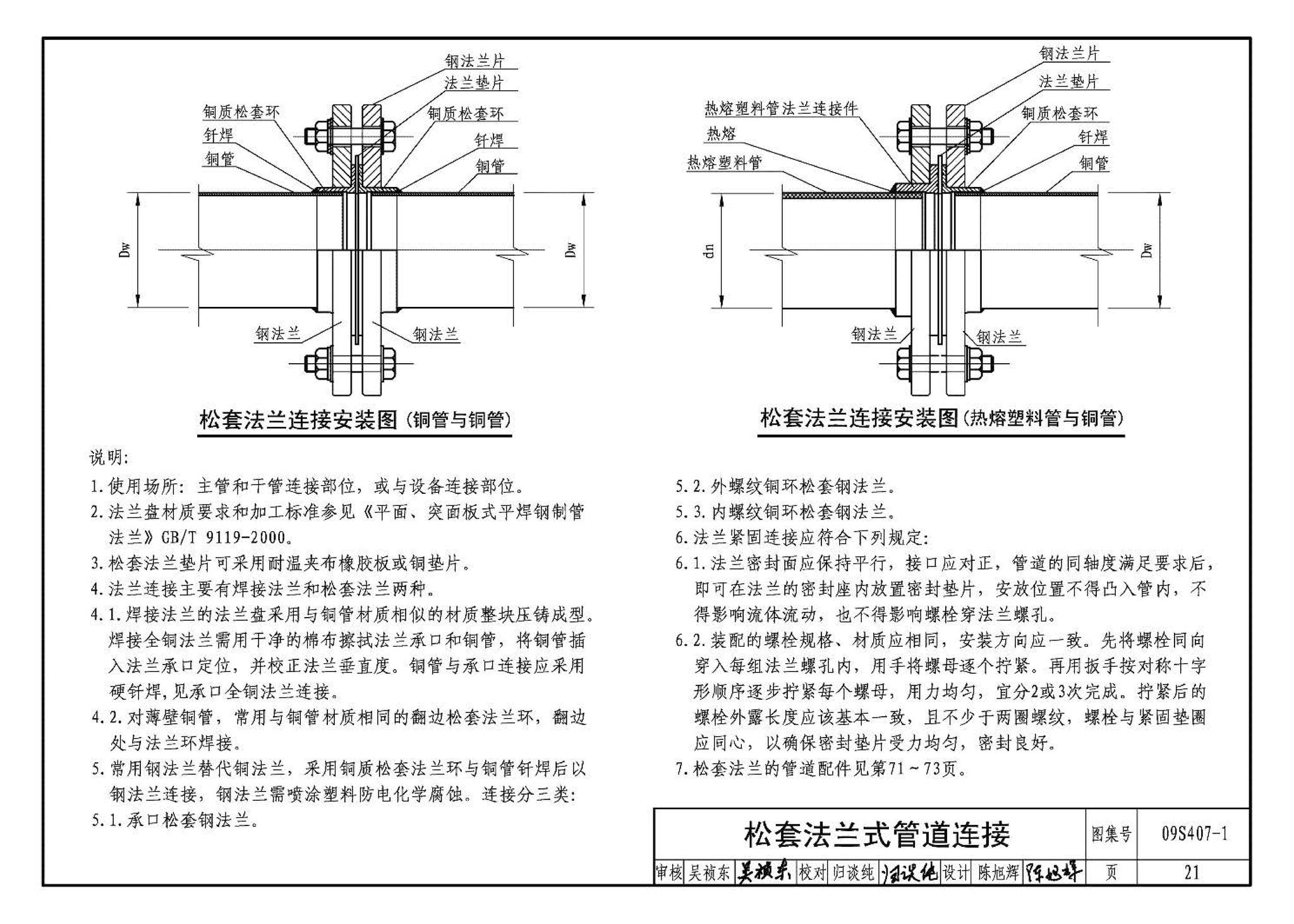 09S407-1--建筑给水铜管道安装