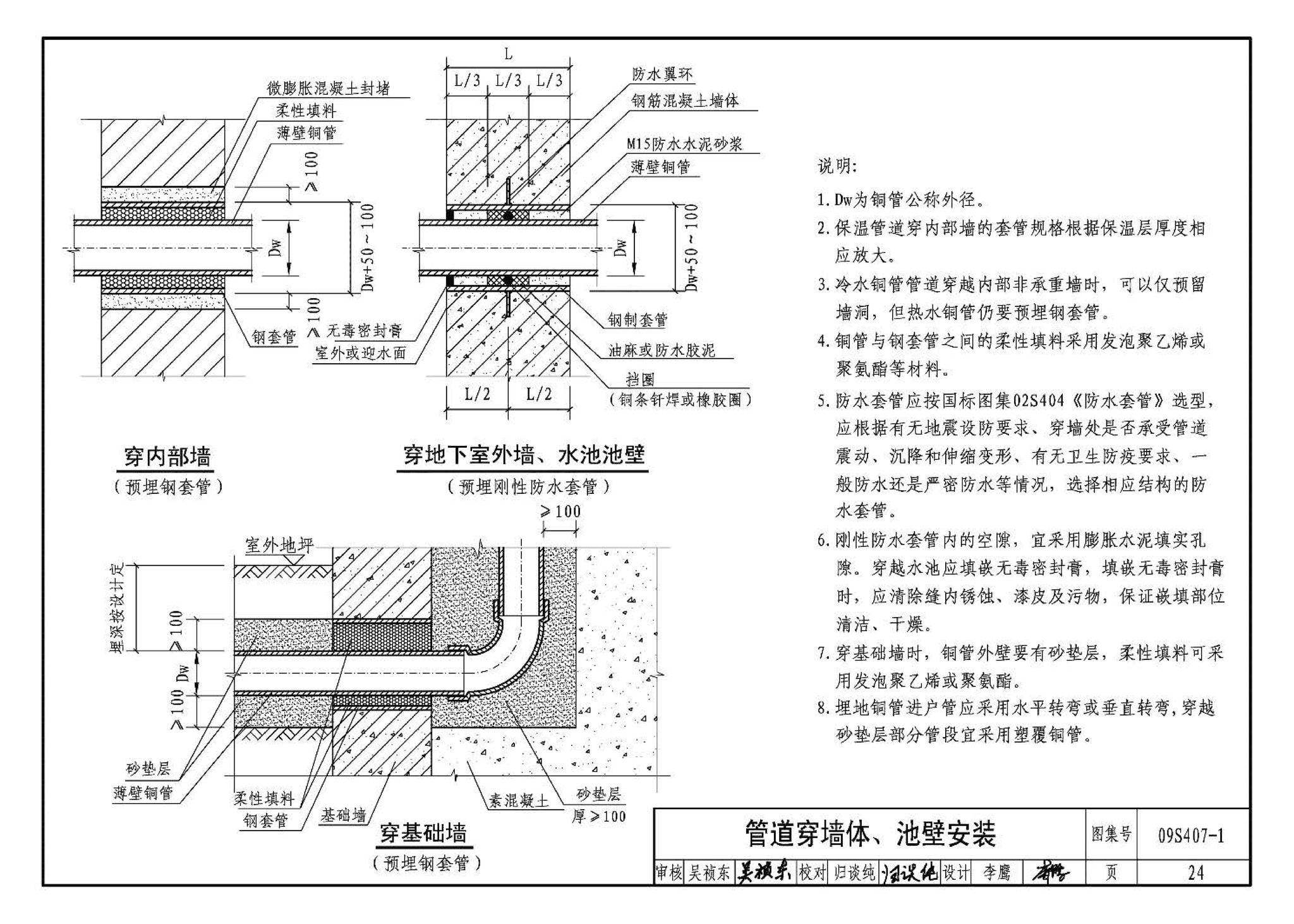 09S407-1--建筑给水铜管道安装