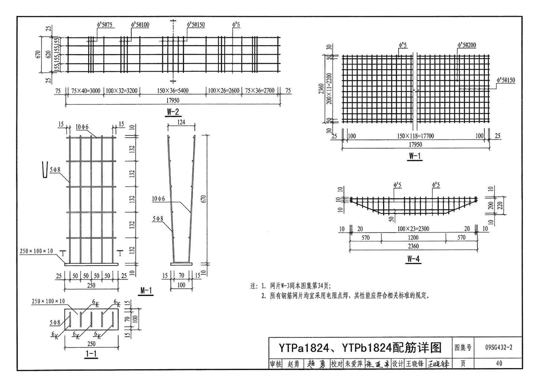 09SG432-2--预应力混凝土双T板（平板，宽度2.0m、2.4m、3.0m）