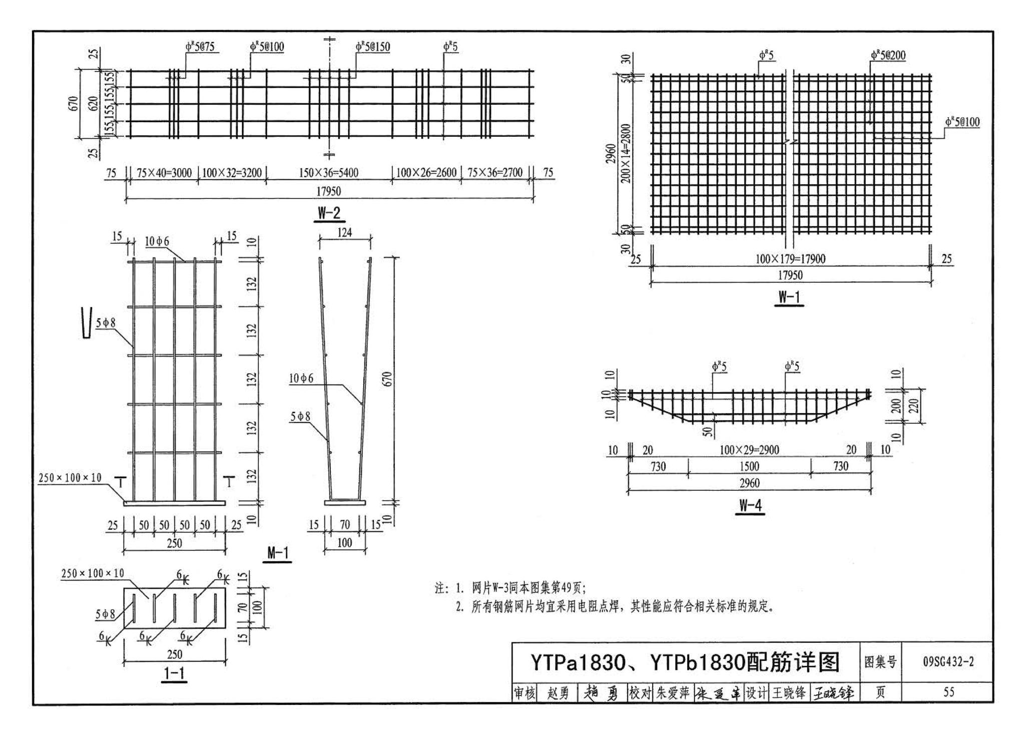 09SG432-2--预应力混凝土双T板（平板，宽度2.0m、2.4m、3.0m）