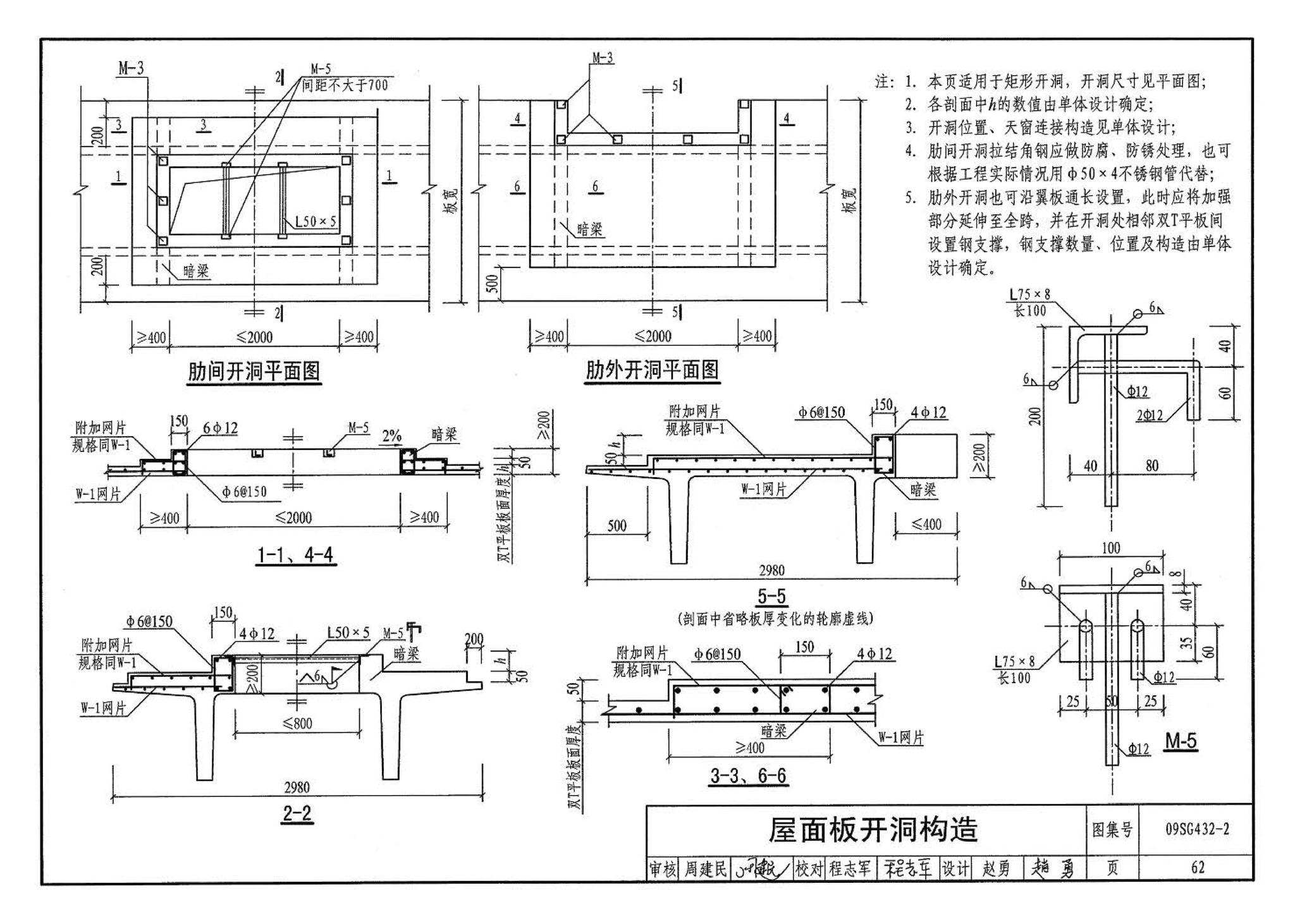 09SG432-2--预应力混凝土双T板（平板，宽度2.0m、2.4m、3.0m）