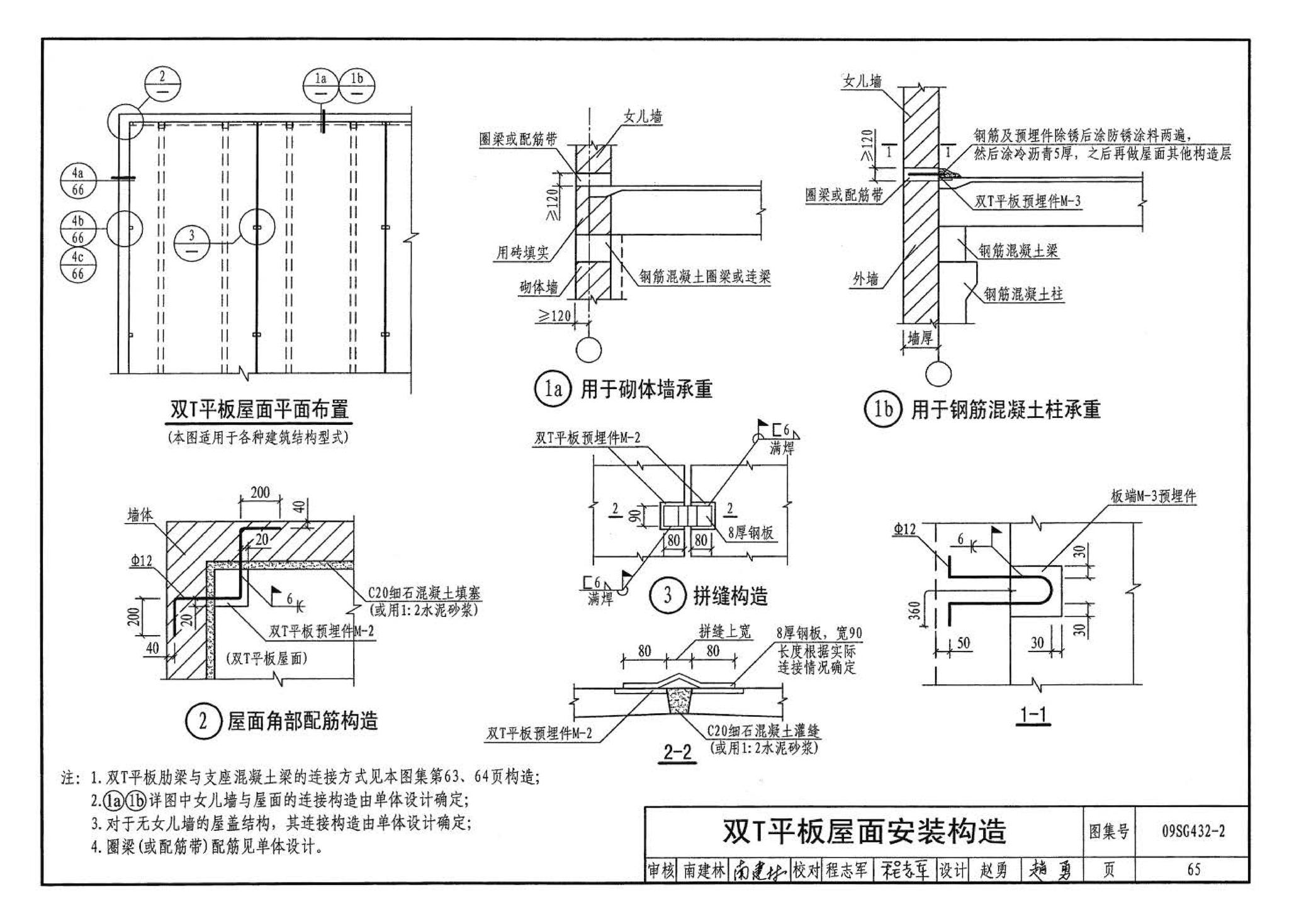 09SG432-2--预应力混凝土双T板（平板，宽度2.0m、2.4m、3.0m）