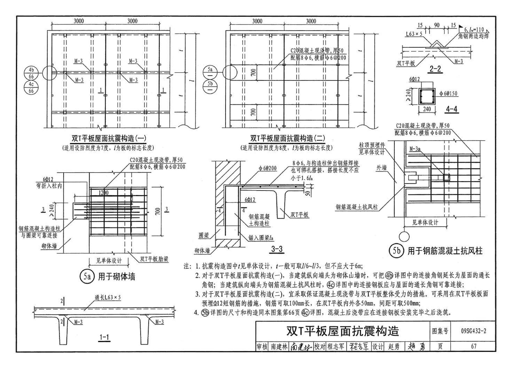 09SG432-2--预应力混凝土双T板（平板，宽度2.0m、2.4m、3.0m）