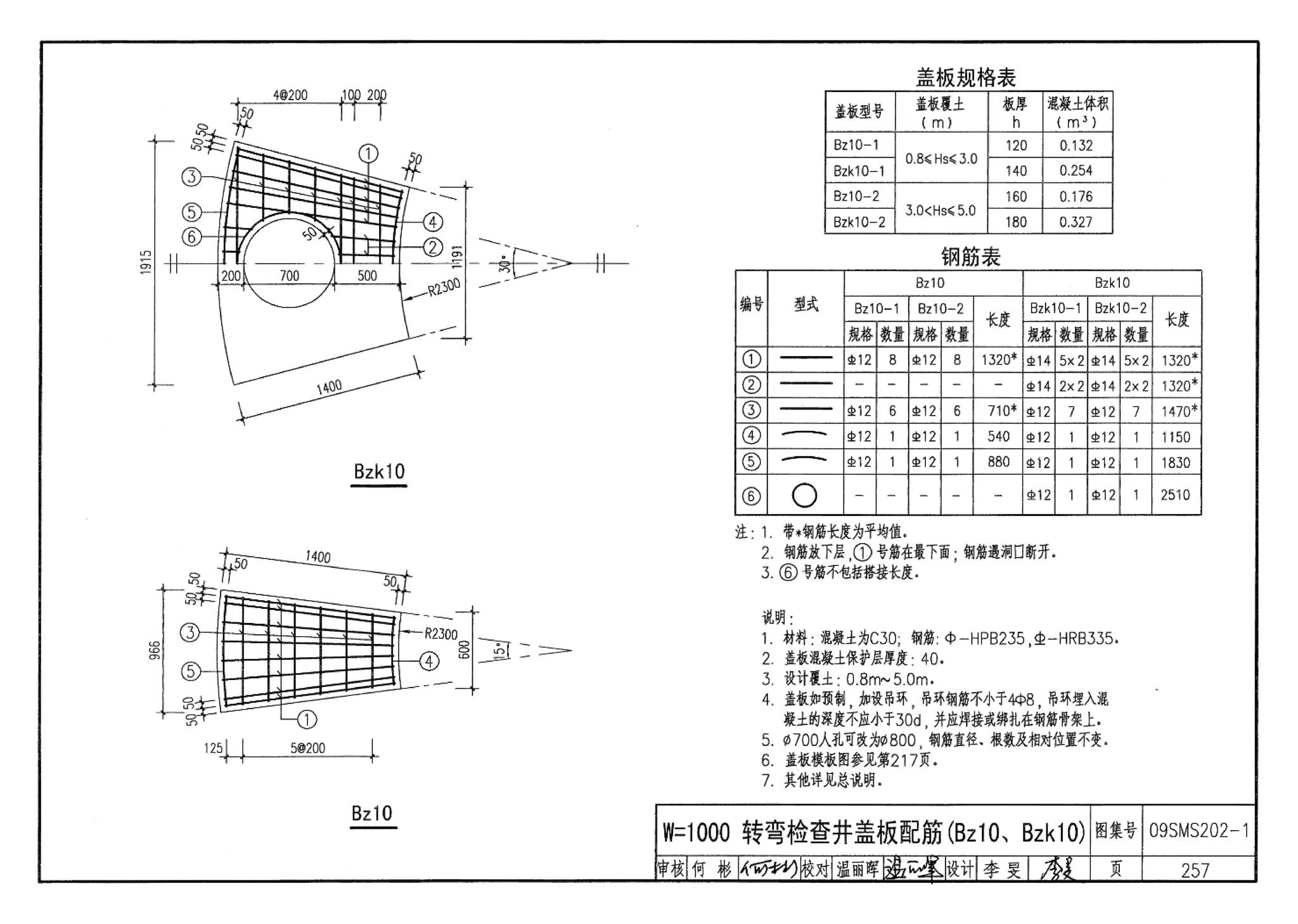 09SMS202-1--埋地矩形雨水管道及其附属构筑物（混凝土模块砌体）