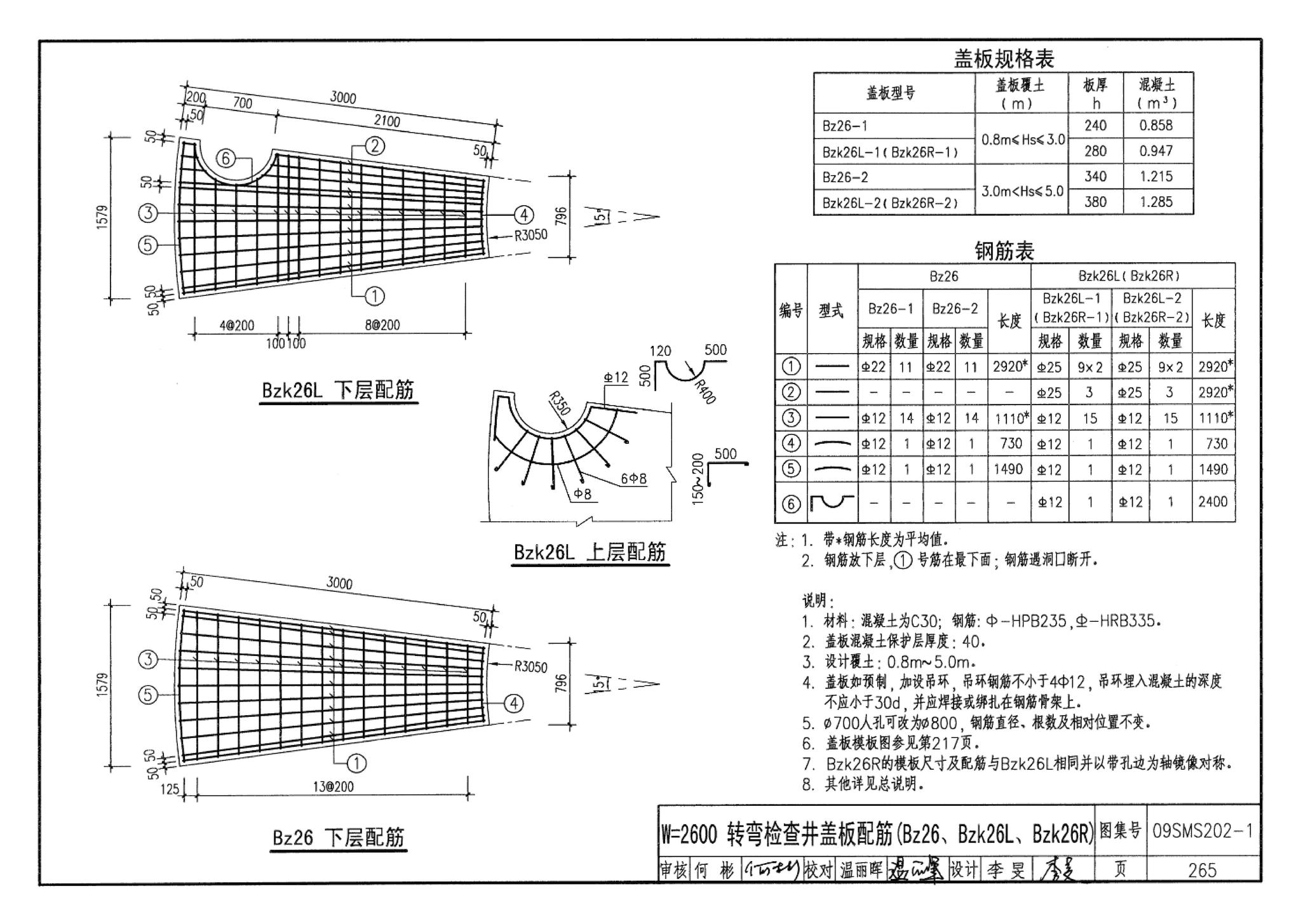 09SMS202-1--埋地矩形雨水管道及其附属构筑物（混凝土模块砌体）