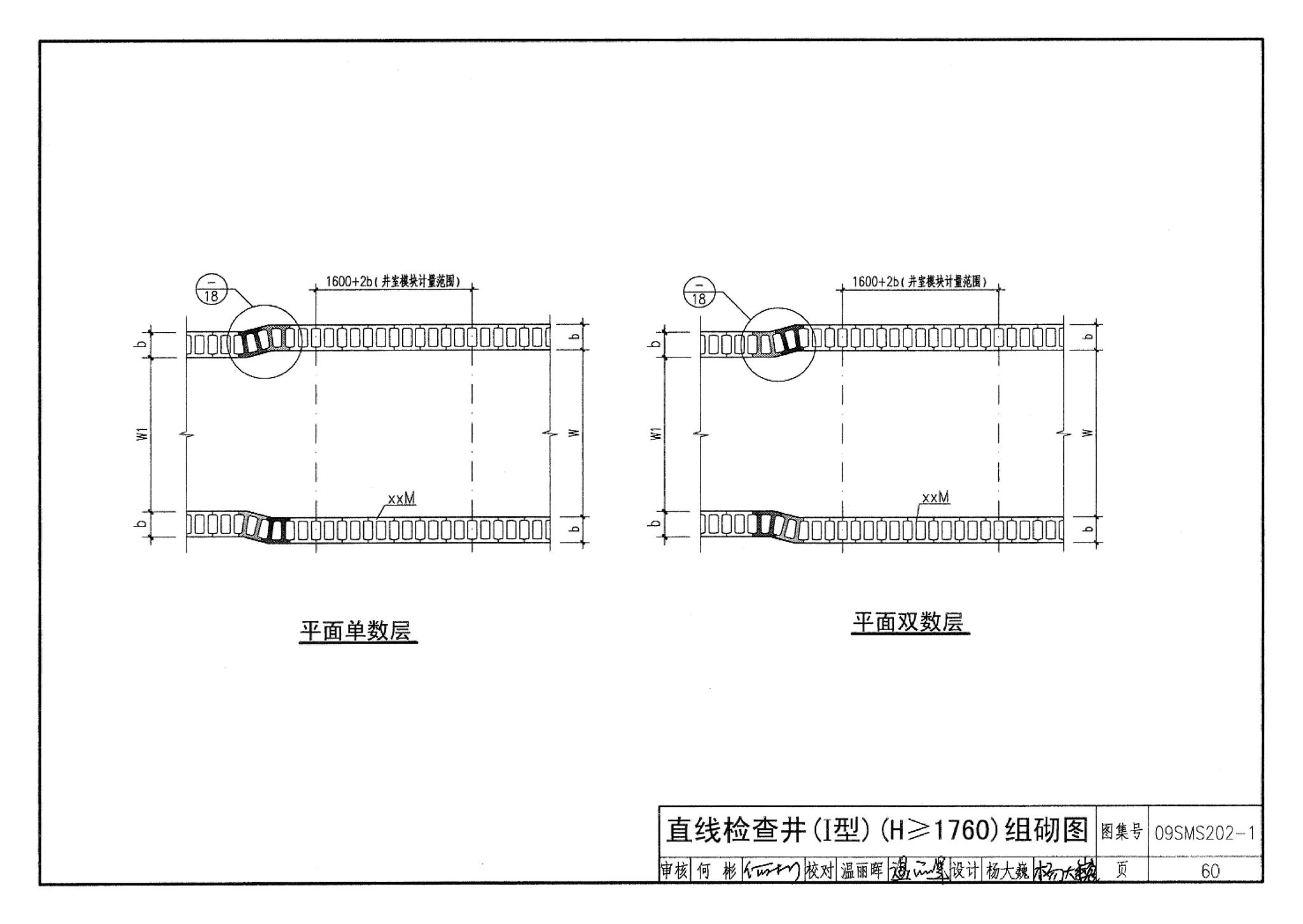 09SMS202-1--埋地矩形雨水管道及其附属构筑物（混凝土模块砌体）