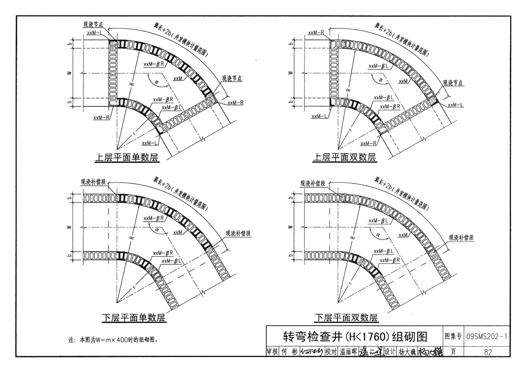 09SMS202-1--埋地矩形雨水管道及其附属构筑物（混凝土模块砌体）