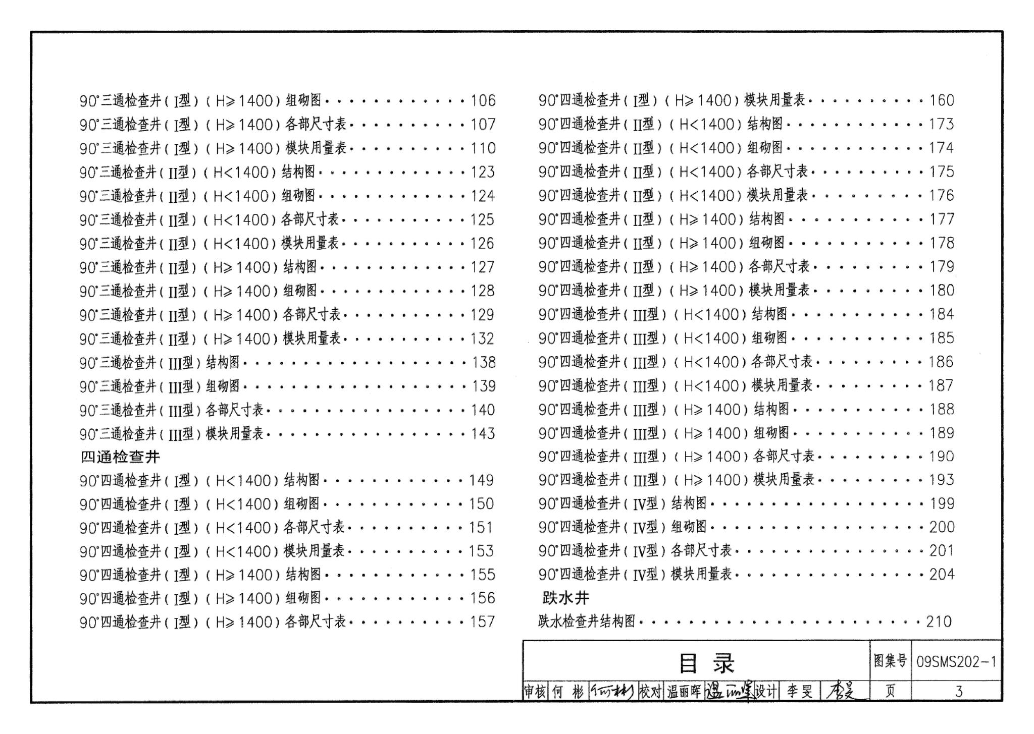 09SMS202-1--埋地矩形雨水管道及其附属构筑物（混凝土模块砌体）