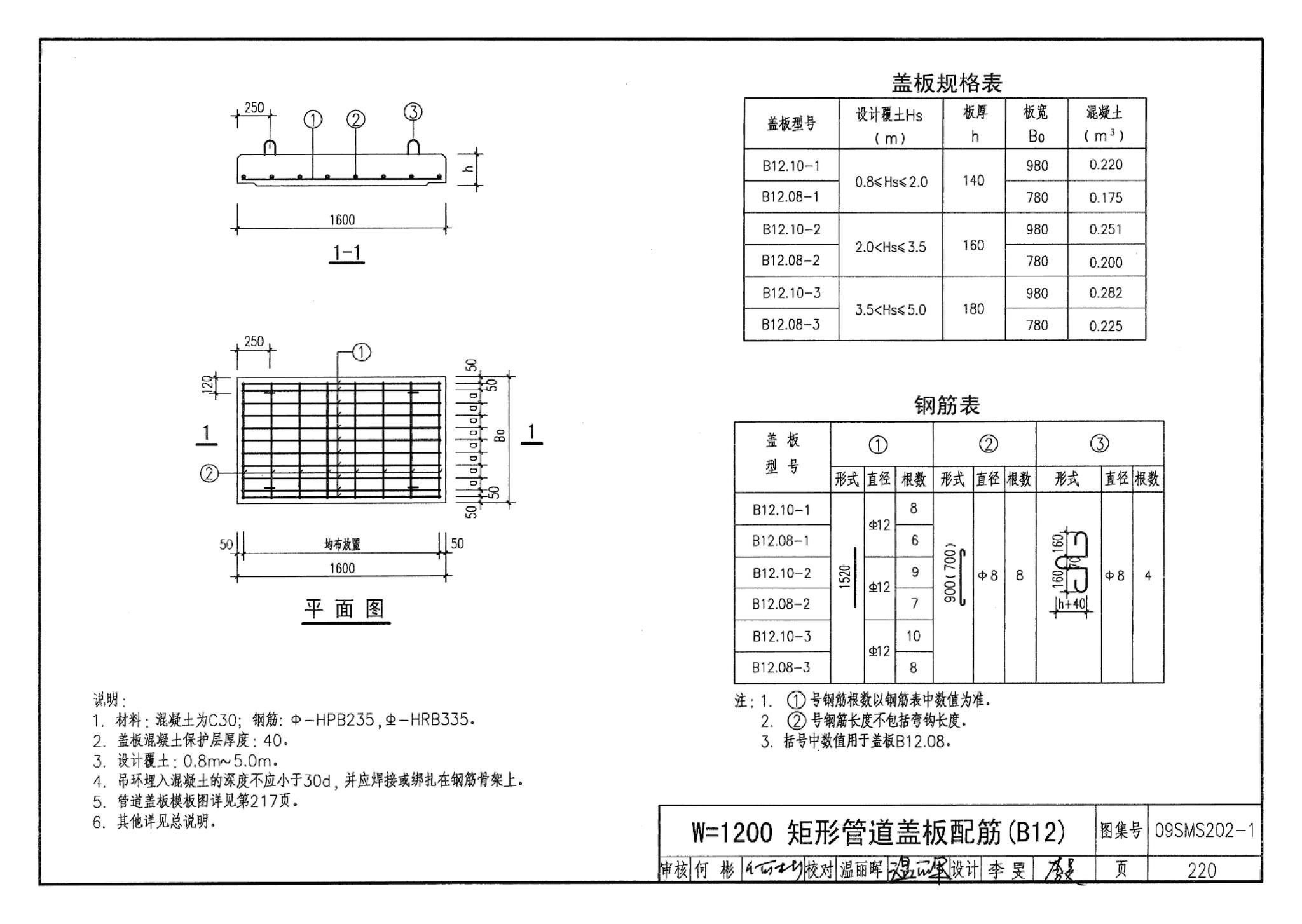 09SMS202-1--埋地矩形雨水管道及其附属构筑物（混凝土模块砌体）