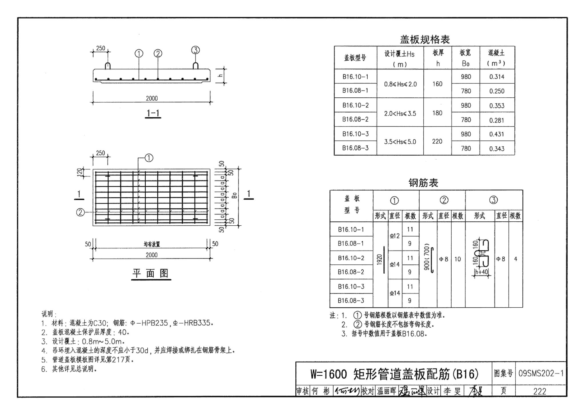 09SMS202-1--埋地矩形雨水管道及其附属构筑物（混凝土模块砌体）