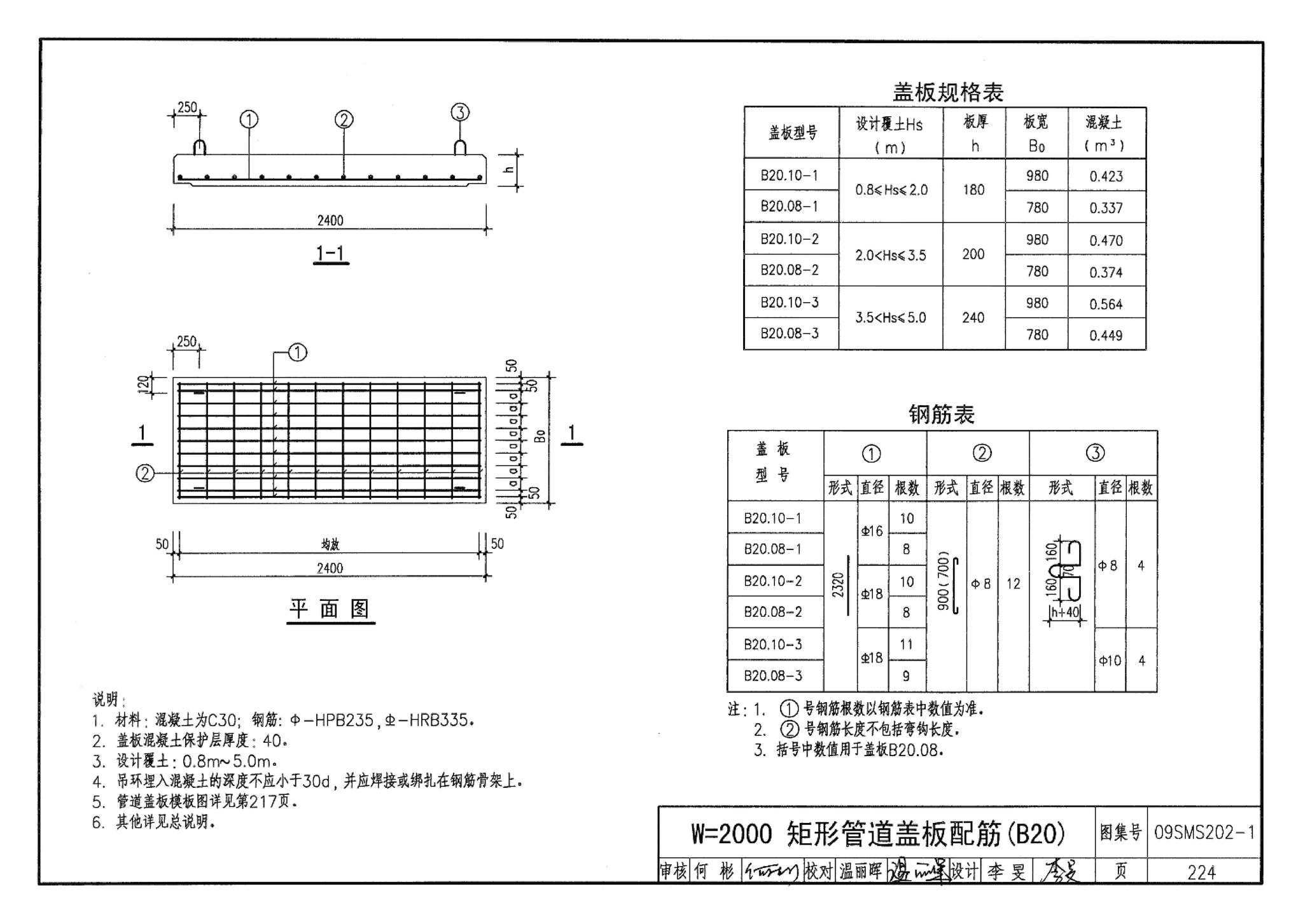 09SMS202-1--埋地矩形雨水管道及其附属构筑物（混凝土模块砌体）