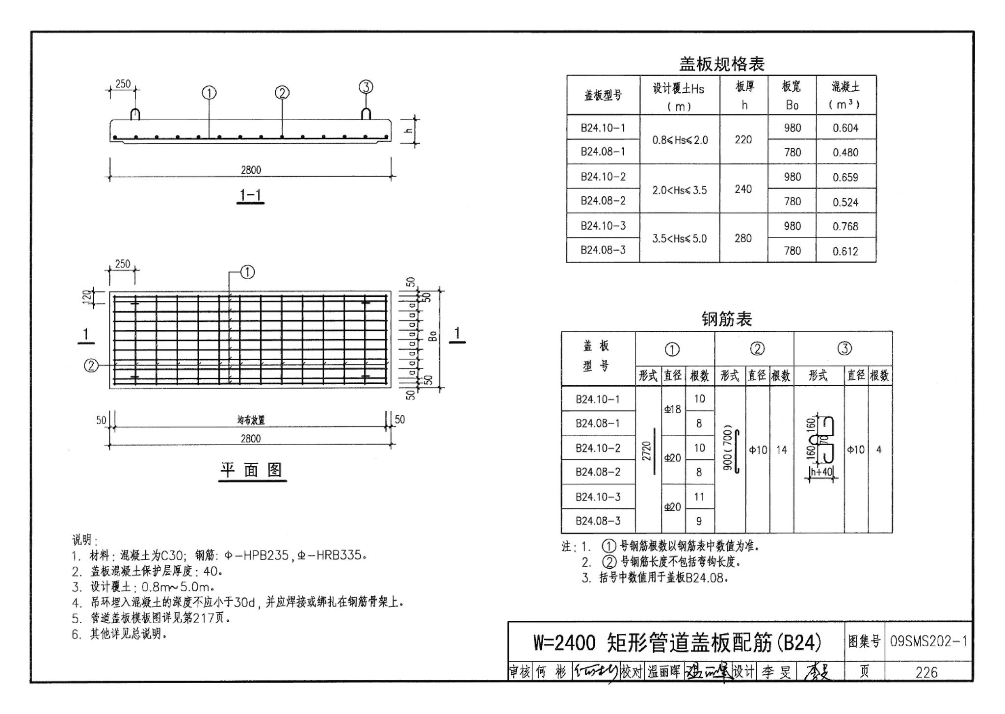 09SMS202-1--埋地矩形雨水管道及其附属构筑物（混凝土模块砌体）