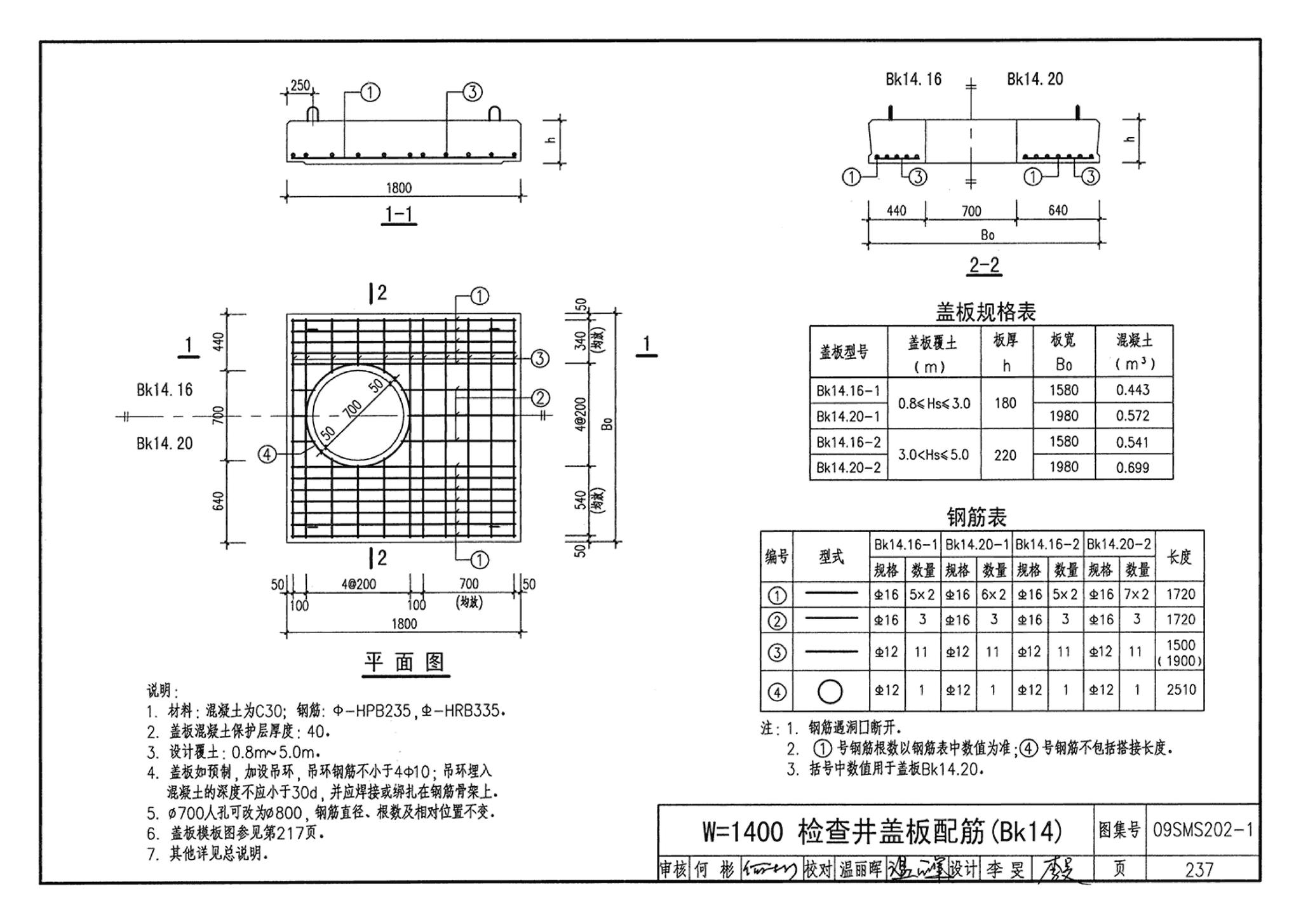 09SMS202-1--埋地矩形雨水管道及其附属构筑物（混凝土模块砌体）