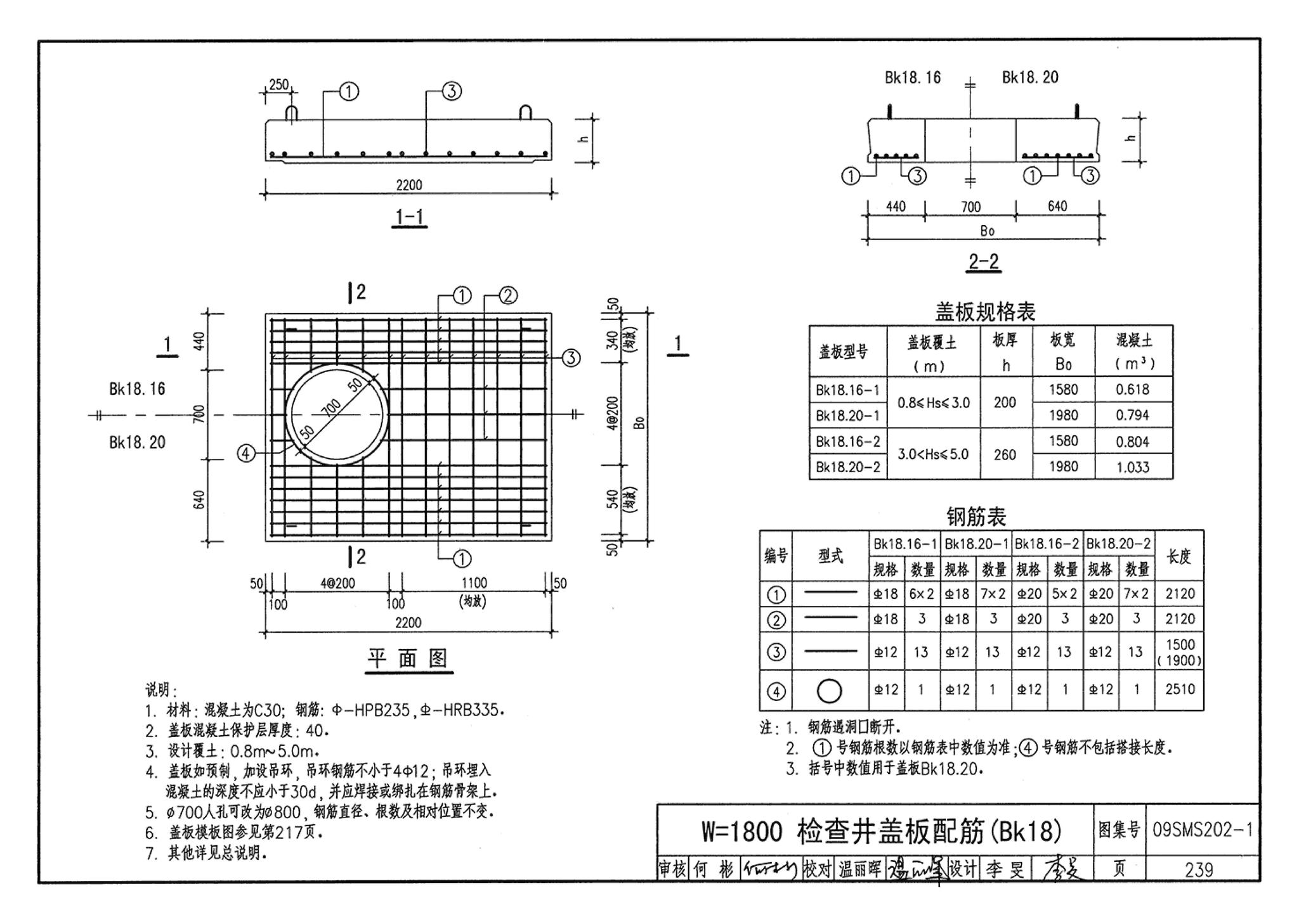 09SMS202-1--埋地矩形雨水管道及其附属构筑物（混凝土模块砌体）