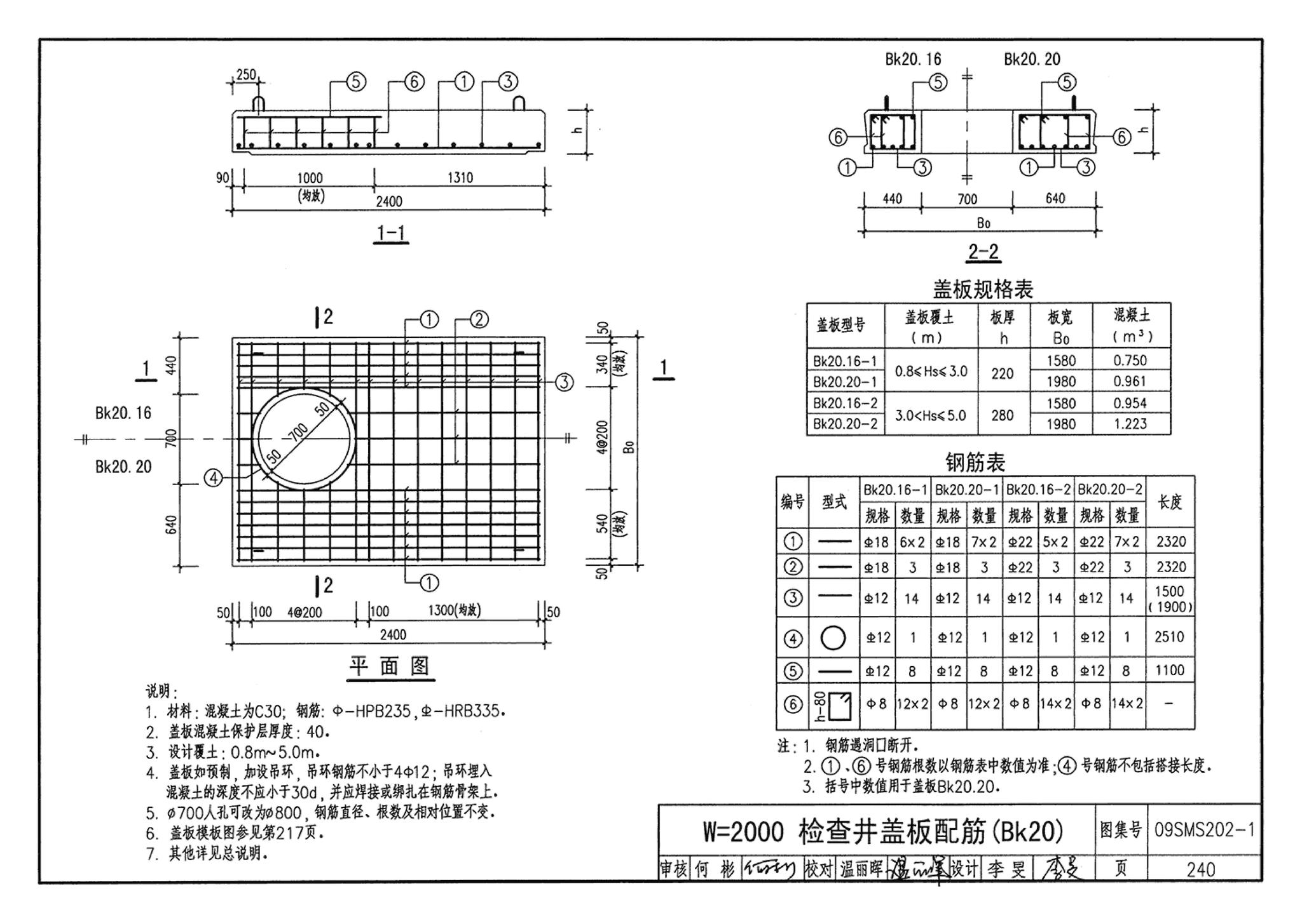 09SMS202-1--埋地矩形雨水管道及其附属构筑物（混凝土模块砌体）