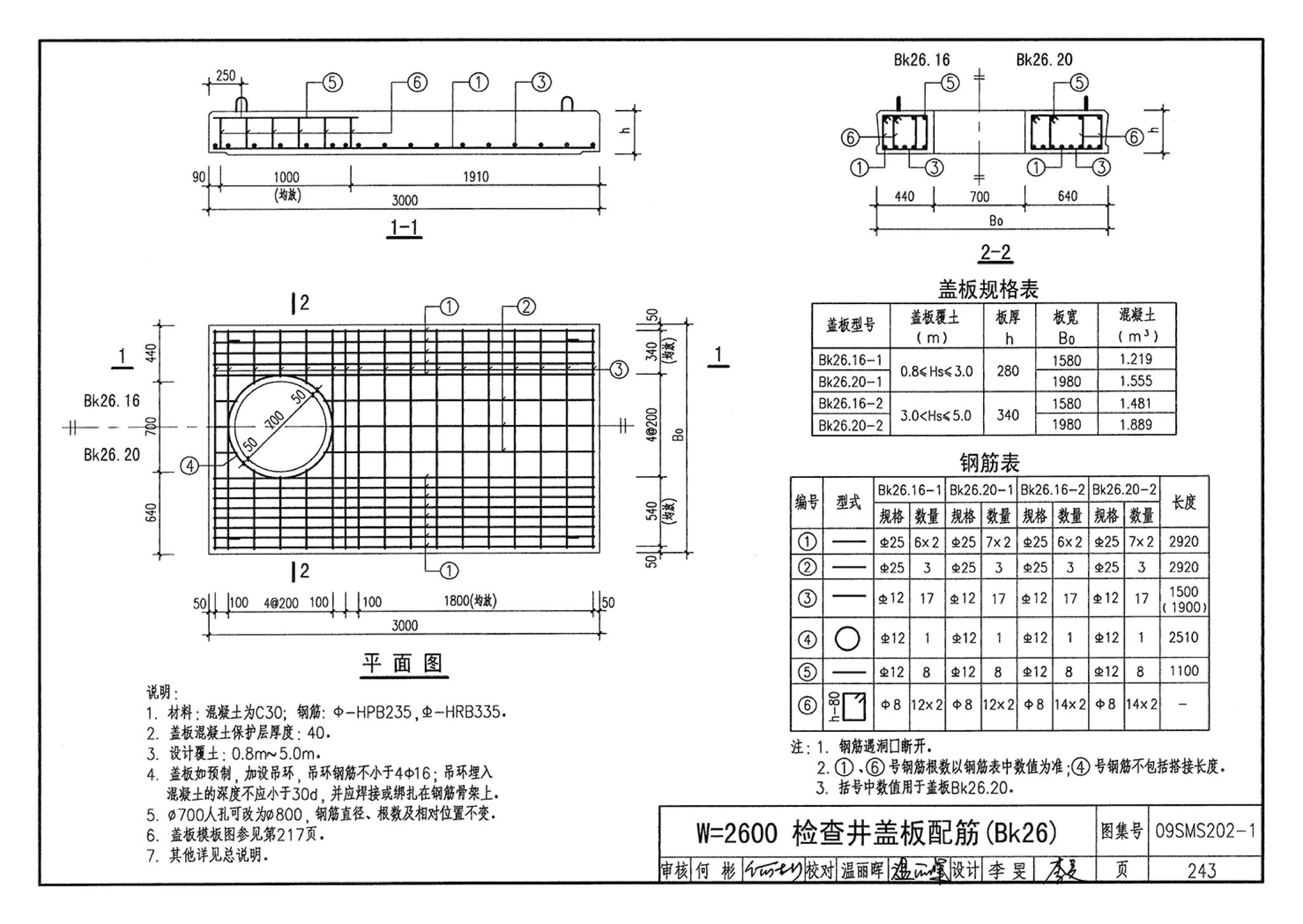 09SMS202-1--埋地矩形雨水管道及其附属构筑物（混凝土模块砌体）