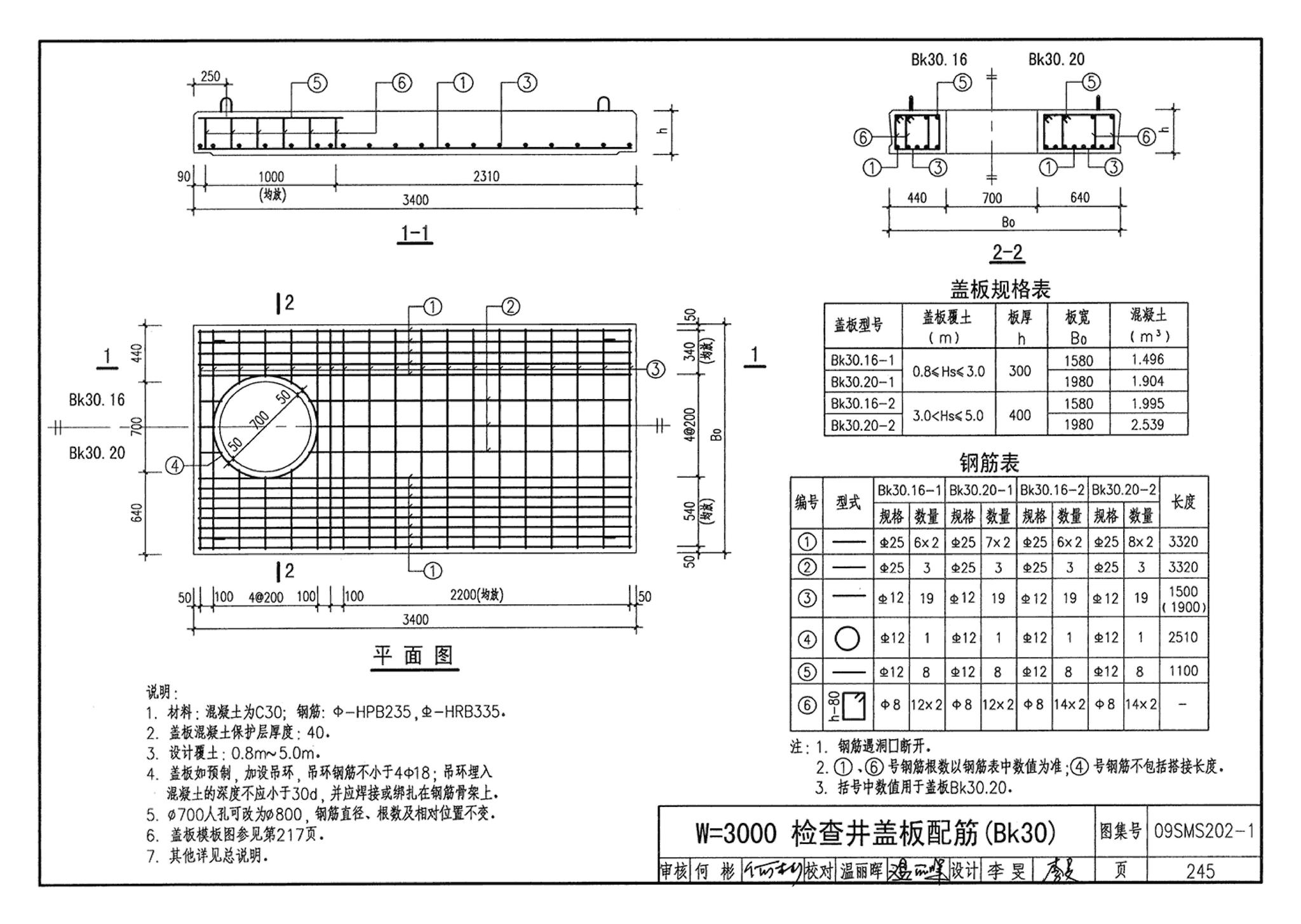 09SMS202-1--埋地矩形雨水管道及其附属构筑物（混凝土模块砌体）