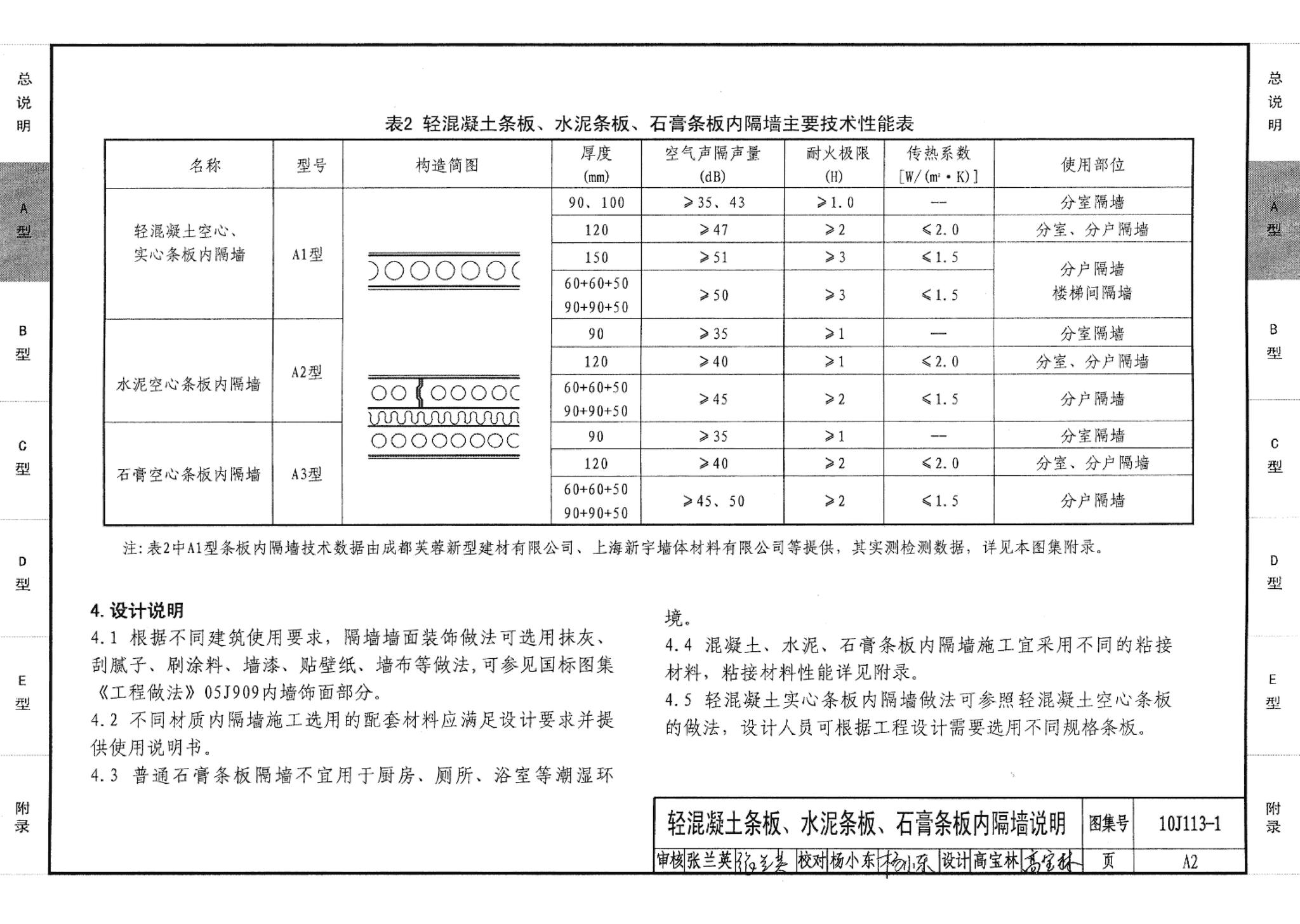 10J113-1--内隔墙－轻质条板（一）