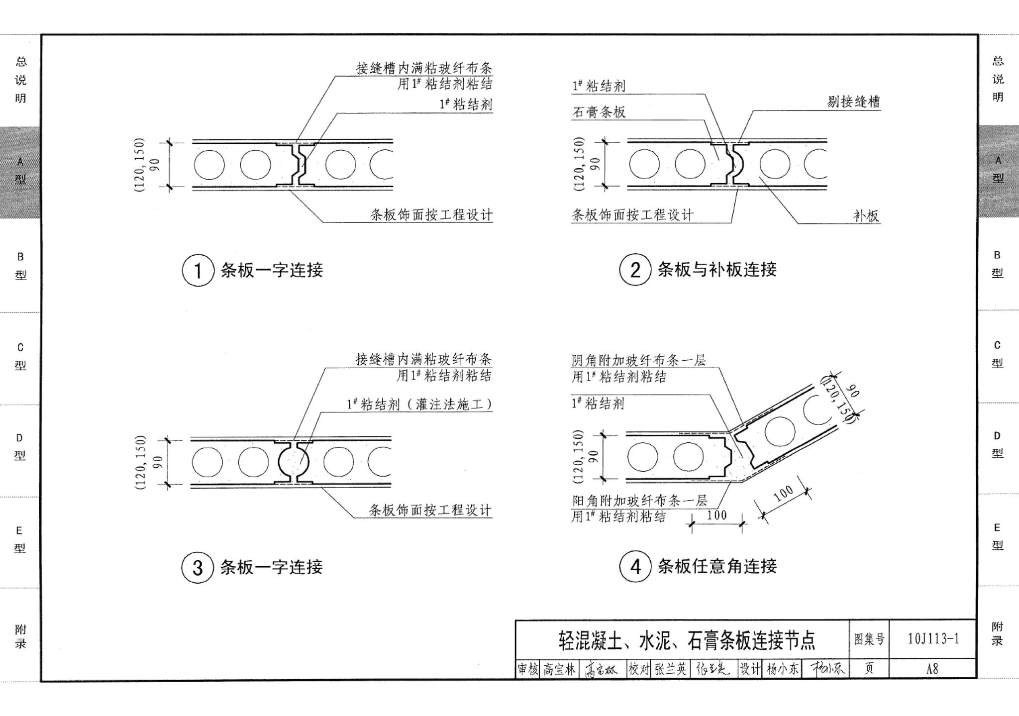 10J113-1--内隔墙－轻质条板（一）