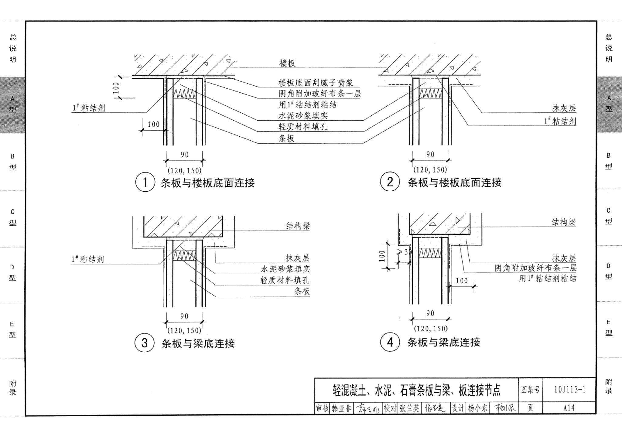 10J113-1--内隔墙－轻质条板（一）