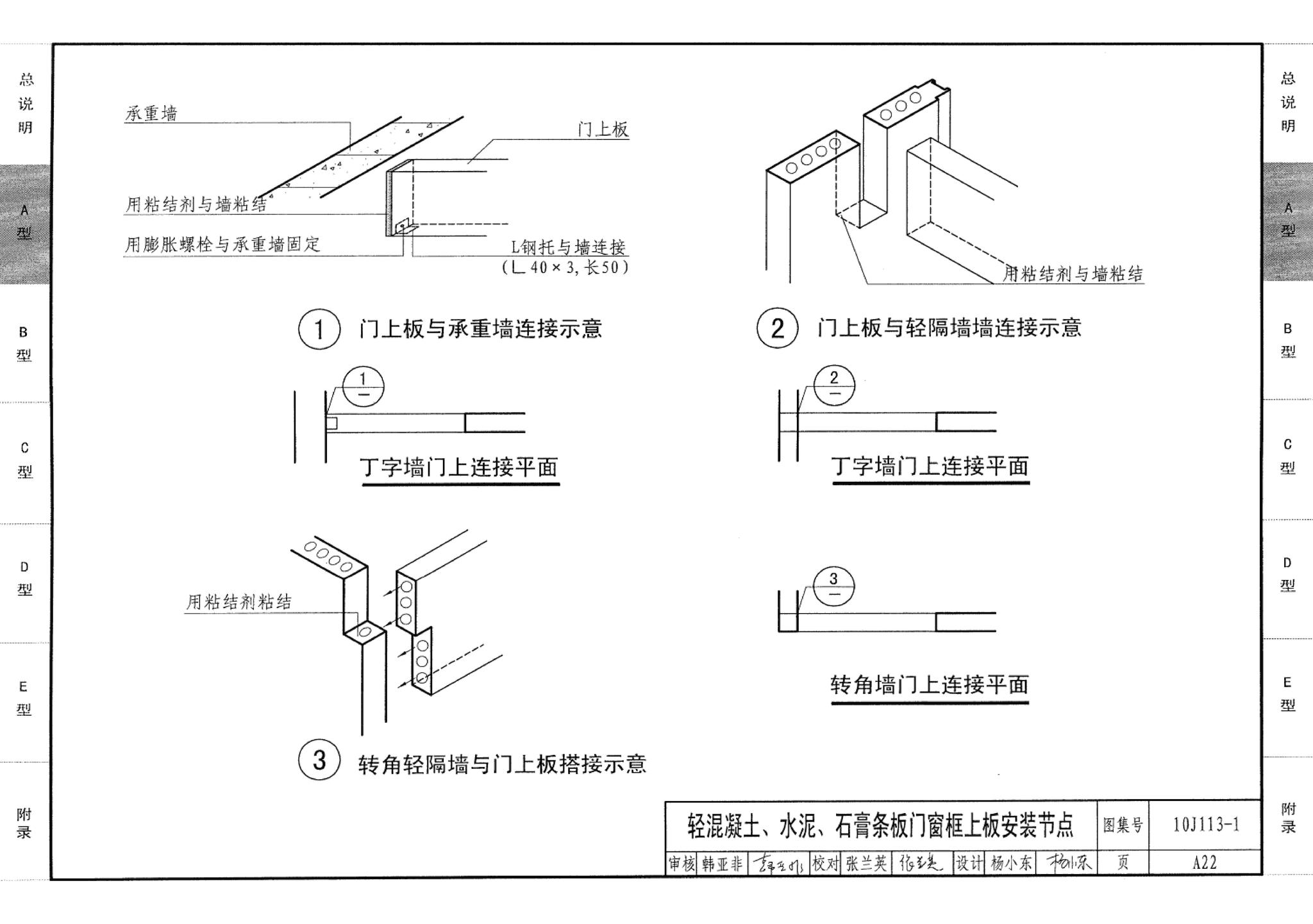 10J113-1--内隔墙－轻质条板（一）