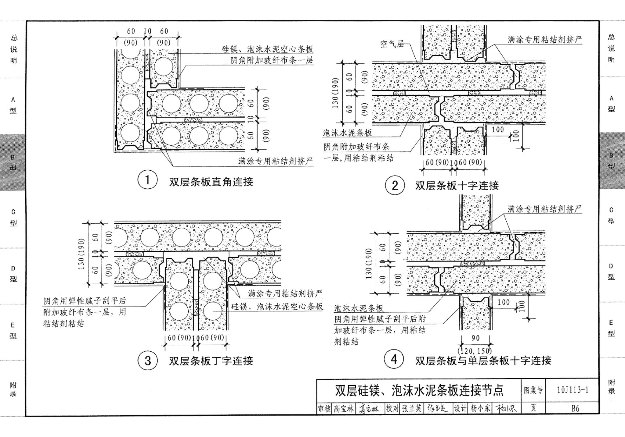 10J113-1--内隔墙－轻质条板（一）