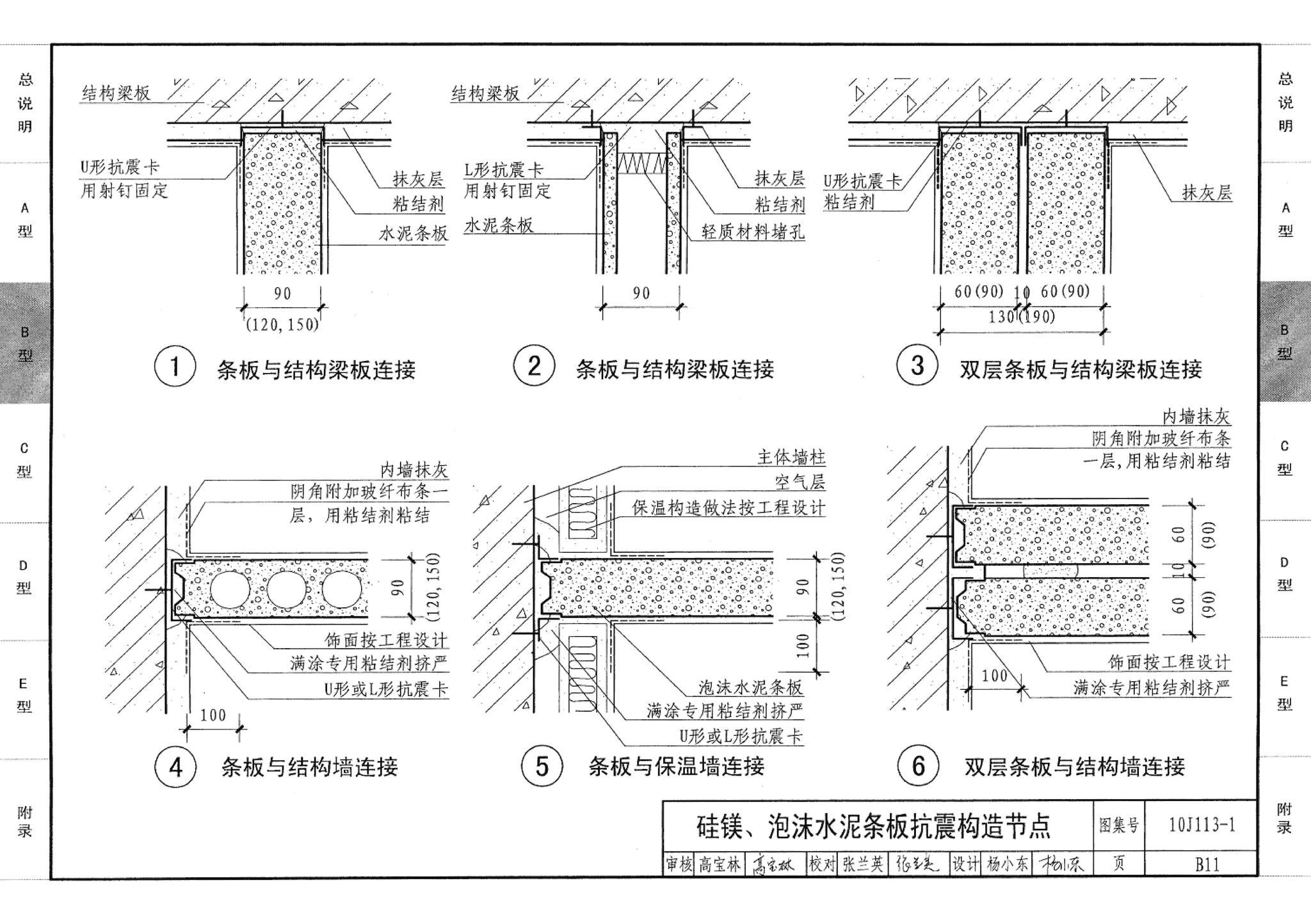 10J113-1--内隔墙－轻质条板（一）