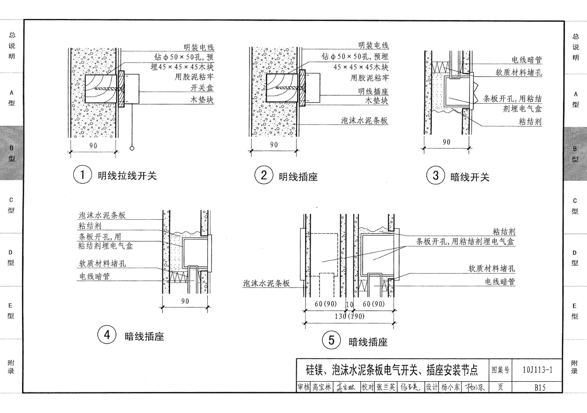 10J113-1--内隔墙－轻质条板（一）