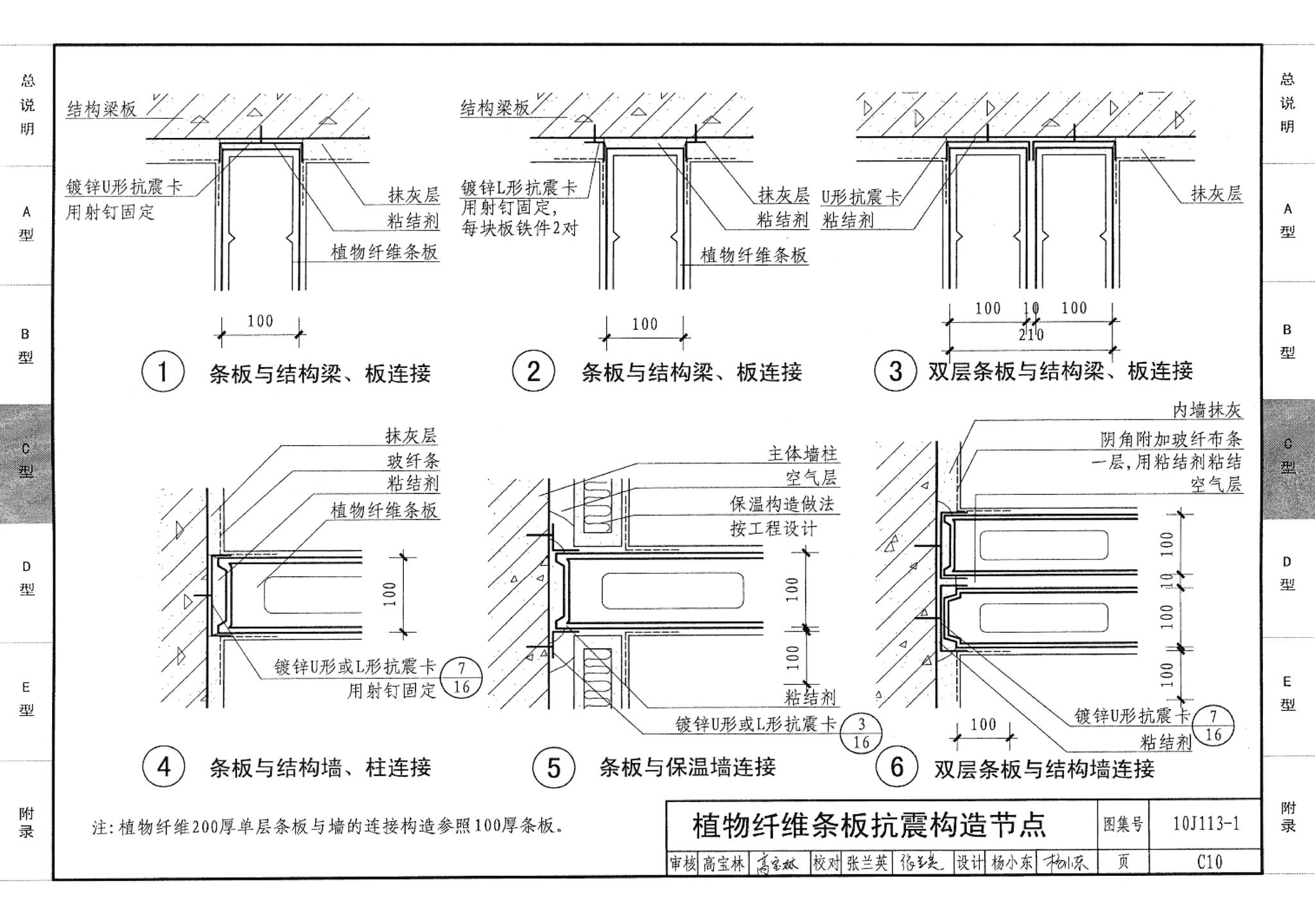 10J113-1--内隔墙－轻质条板（一）