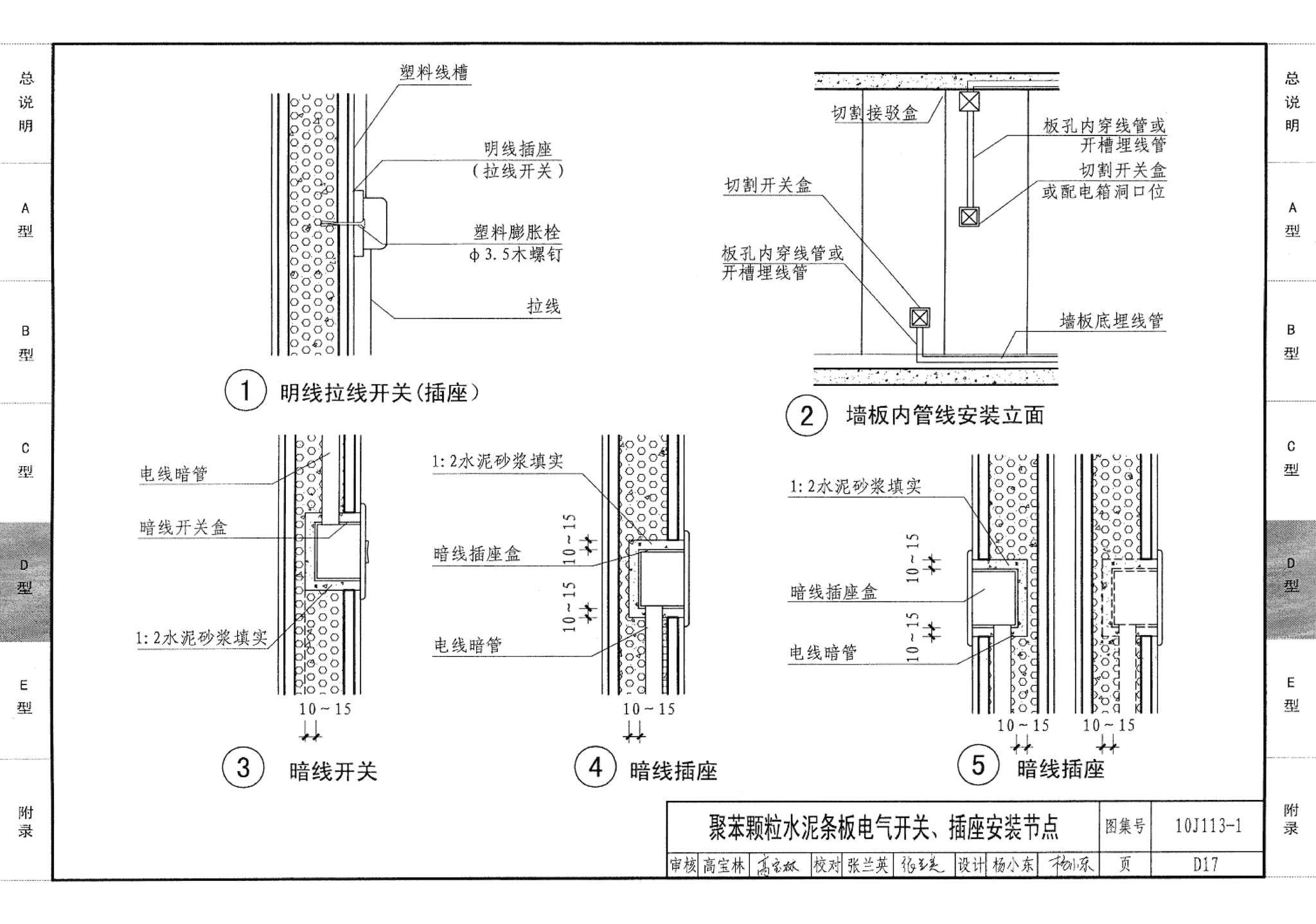 10J113-1--内隔墙－轻质条板（一）