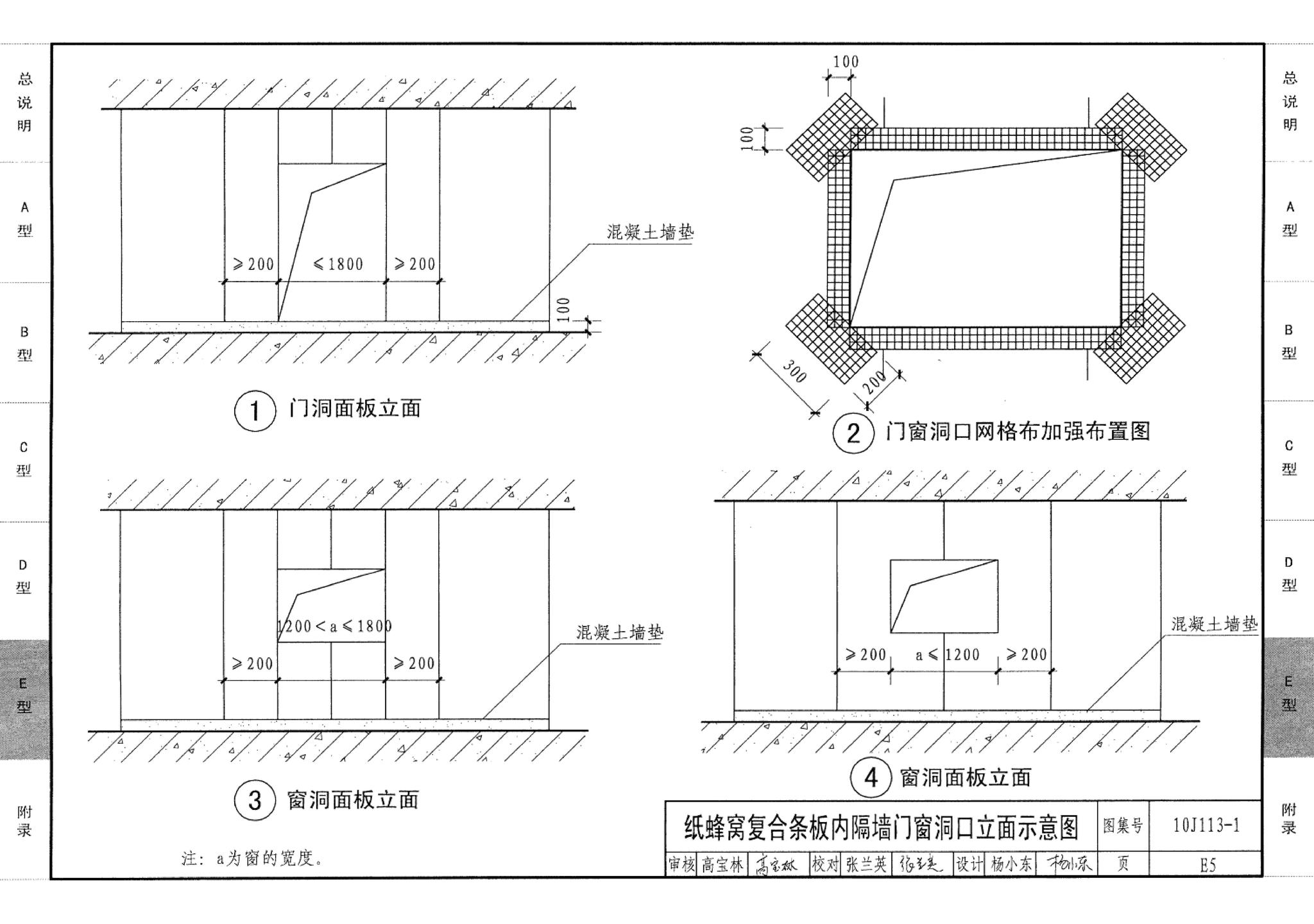 10J113-1--内隔墙－轻质条板（一）