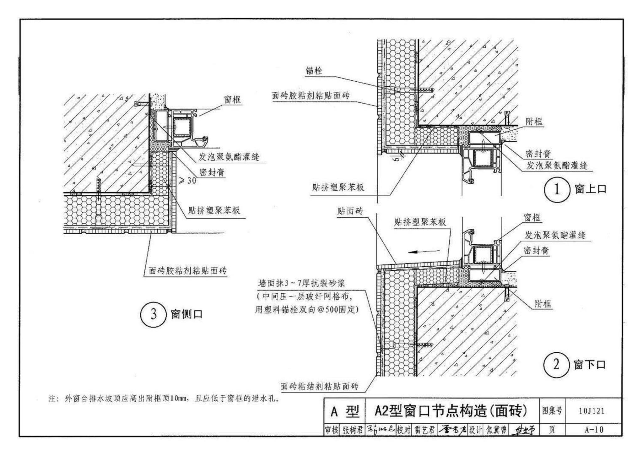 10J121--外墙外保温建筑构造