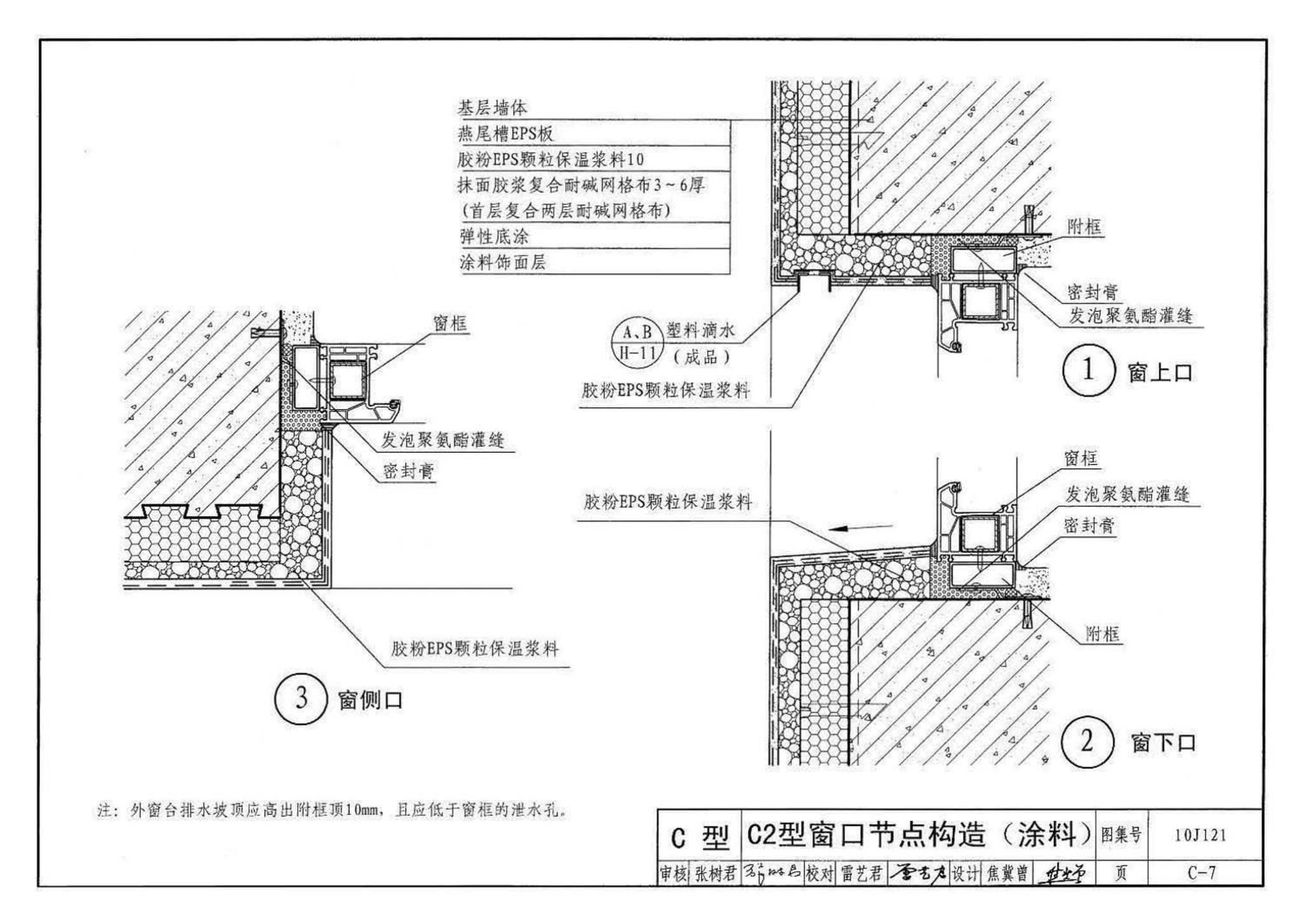 10J121--外墙外保温建筑构造