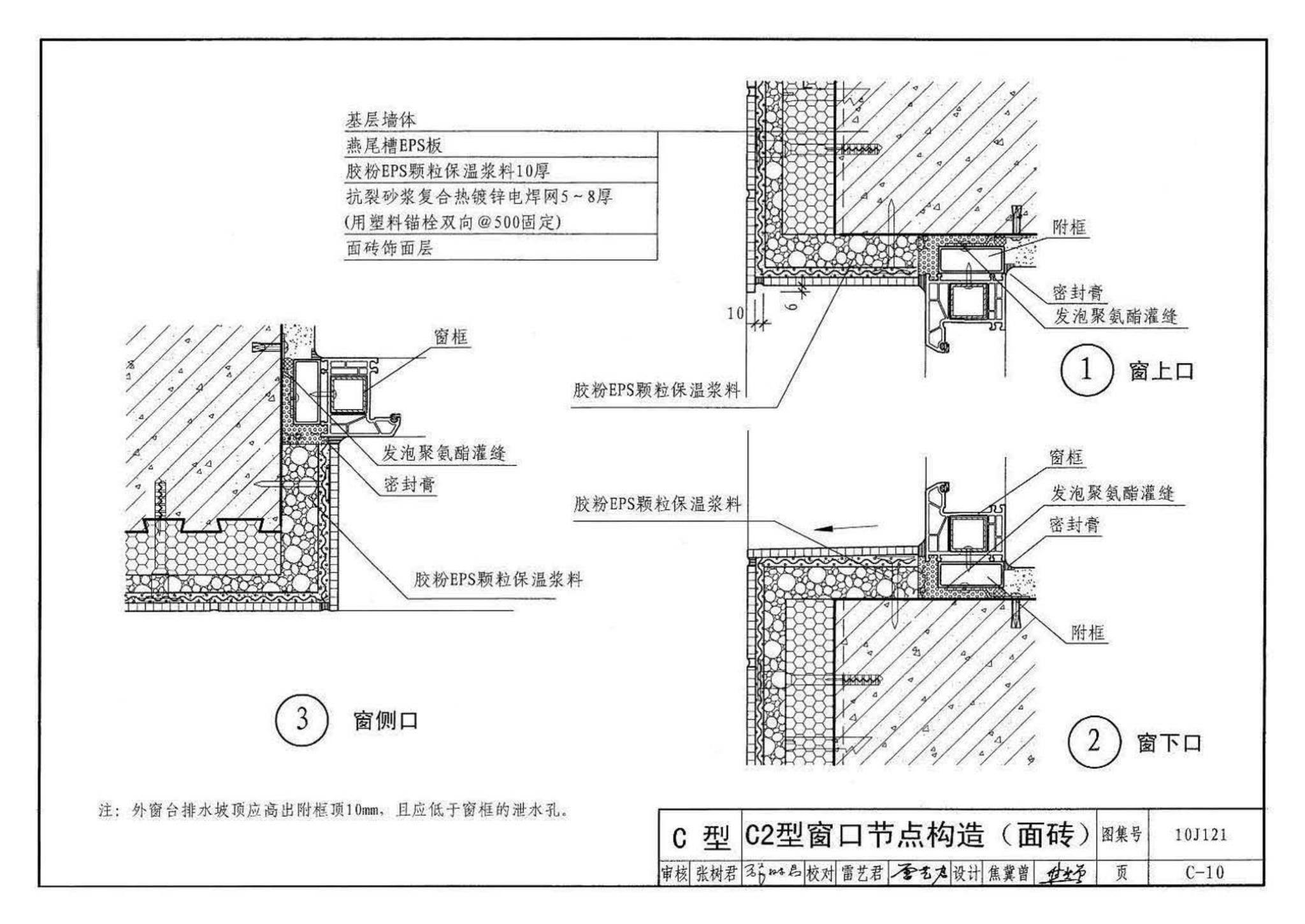 10J121--外墙外保温建筑构造