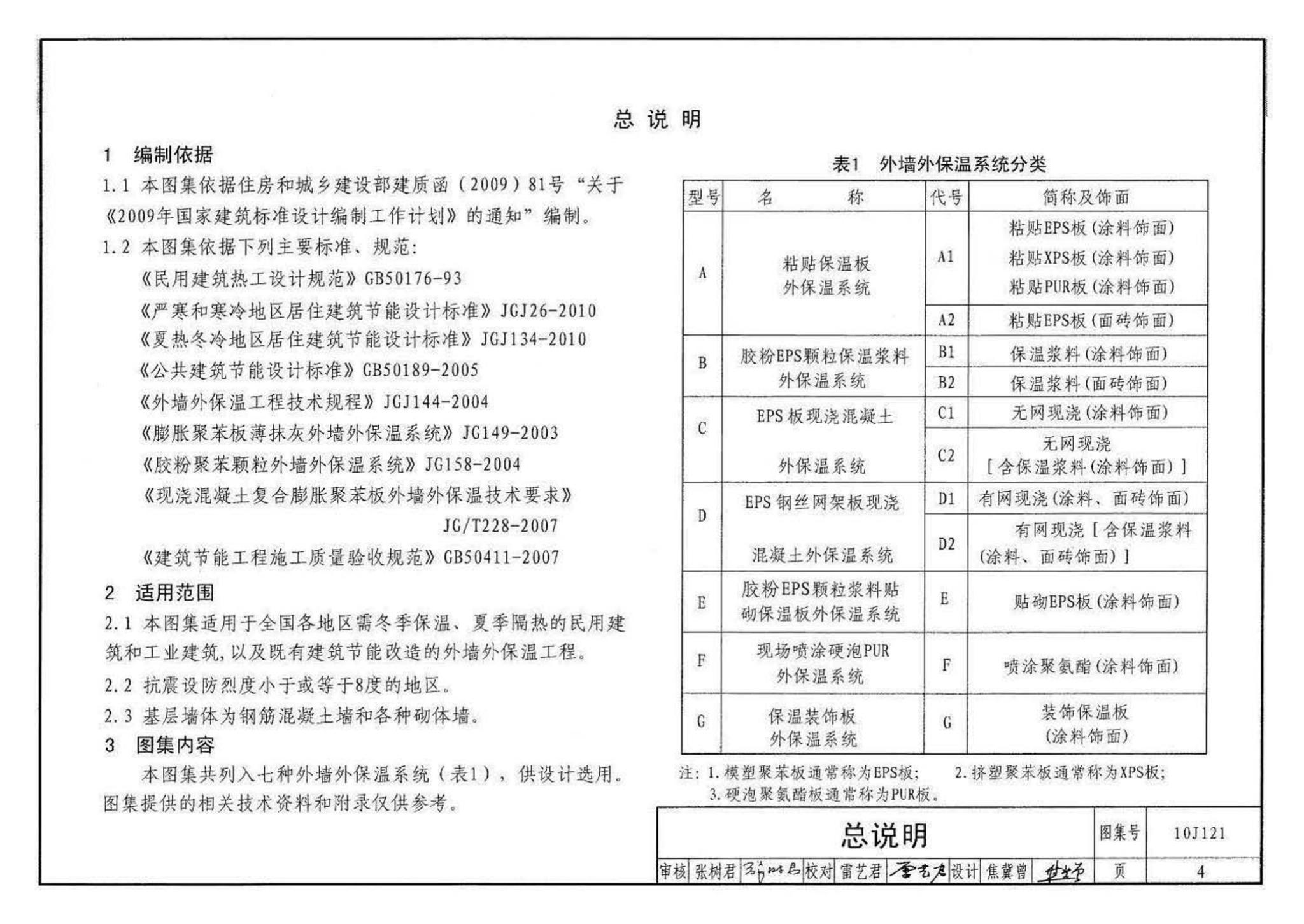 10J121--外墙外保温建筑构造