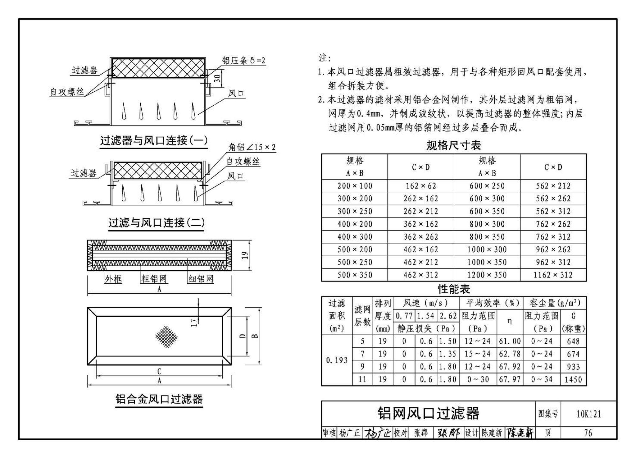 10K121--风口选用与安装