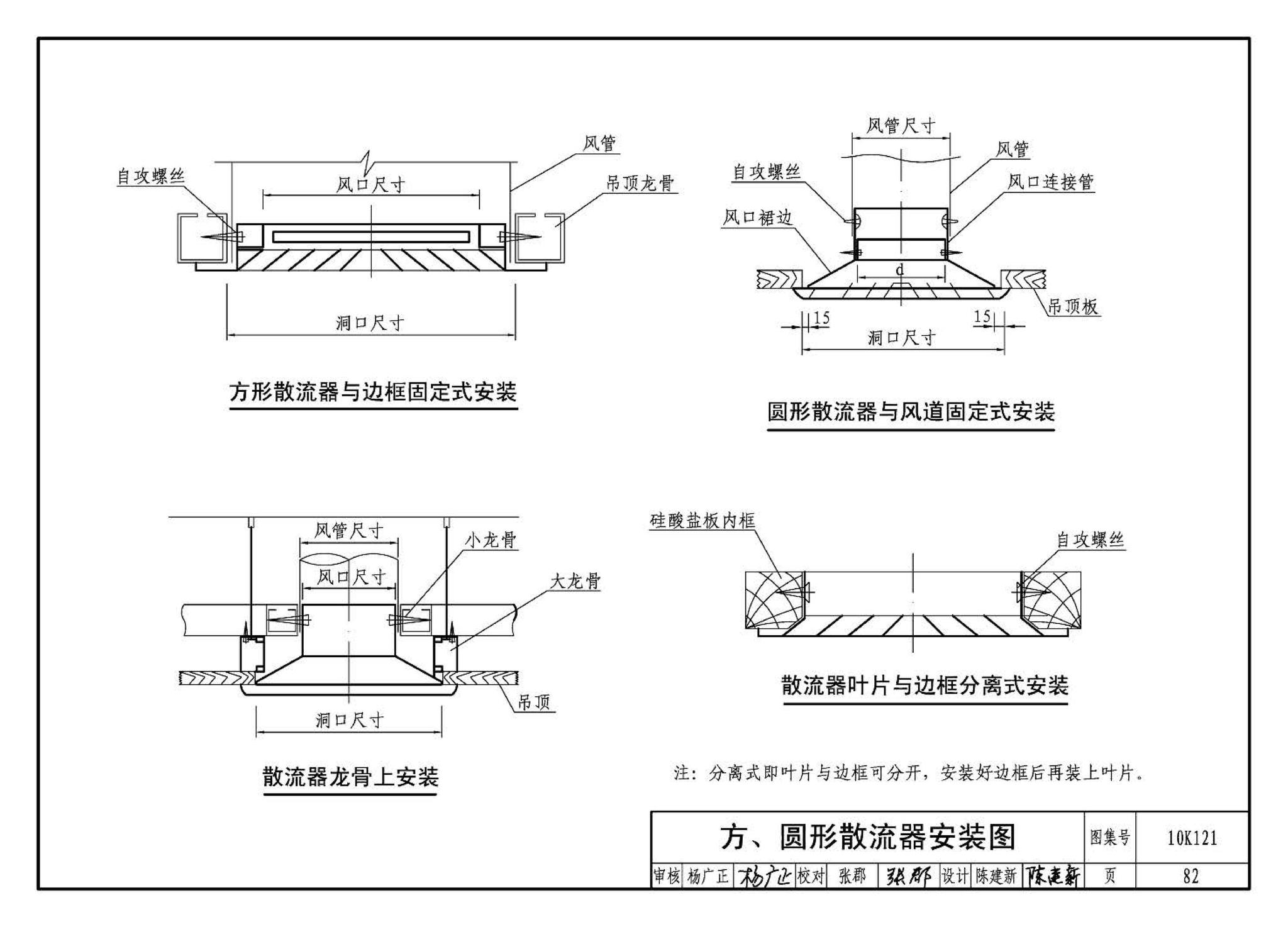 10K121--风口选用与安装