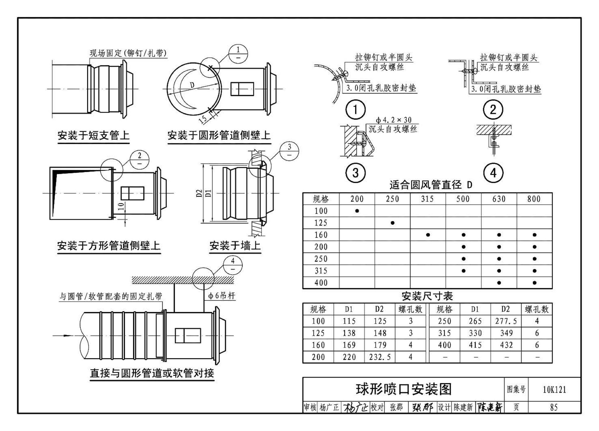 10K121--风口选用与安装