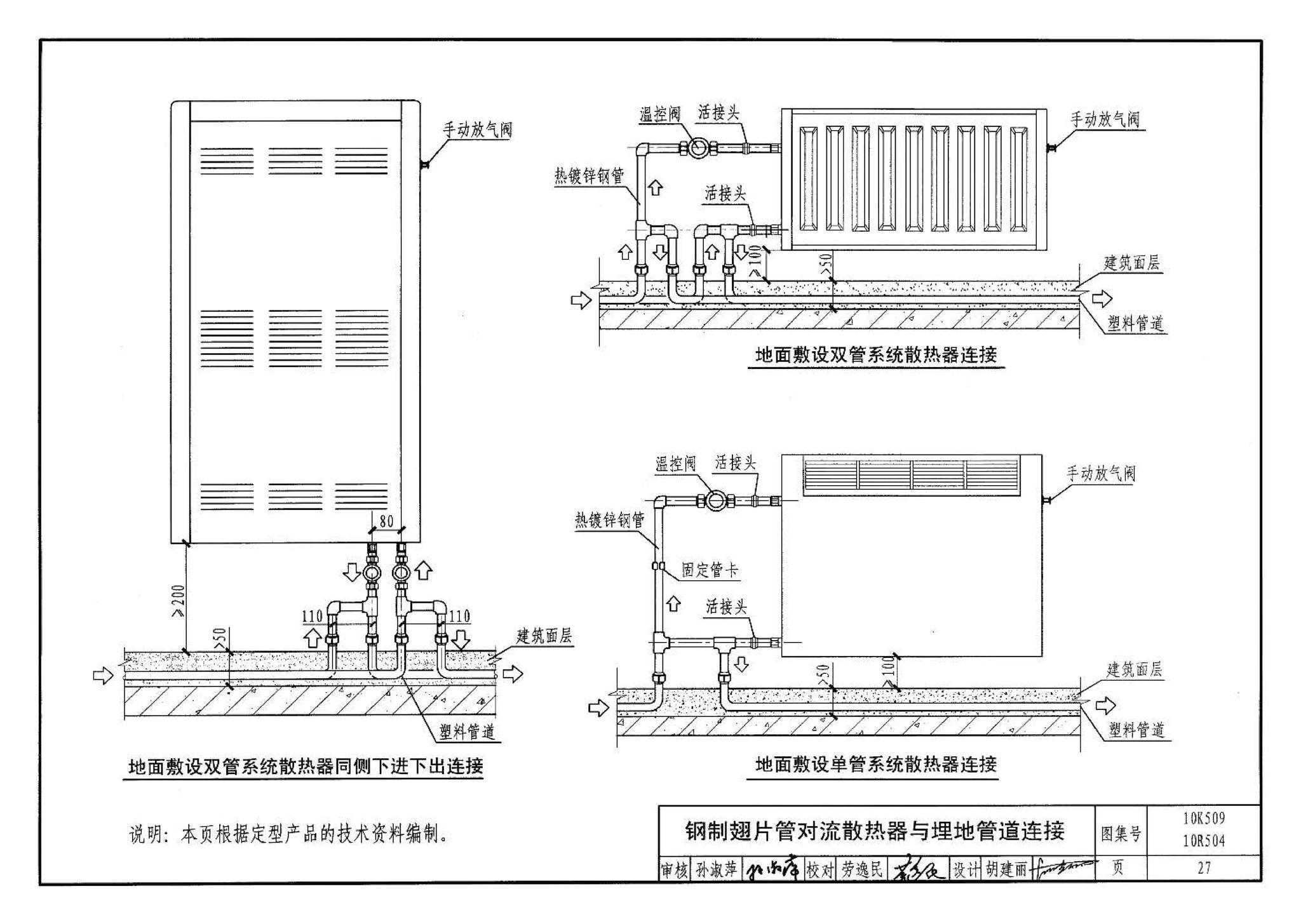 10K509 10R504--暖通动力施工安装图集（一）（水系统）