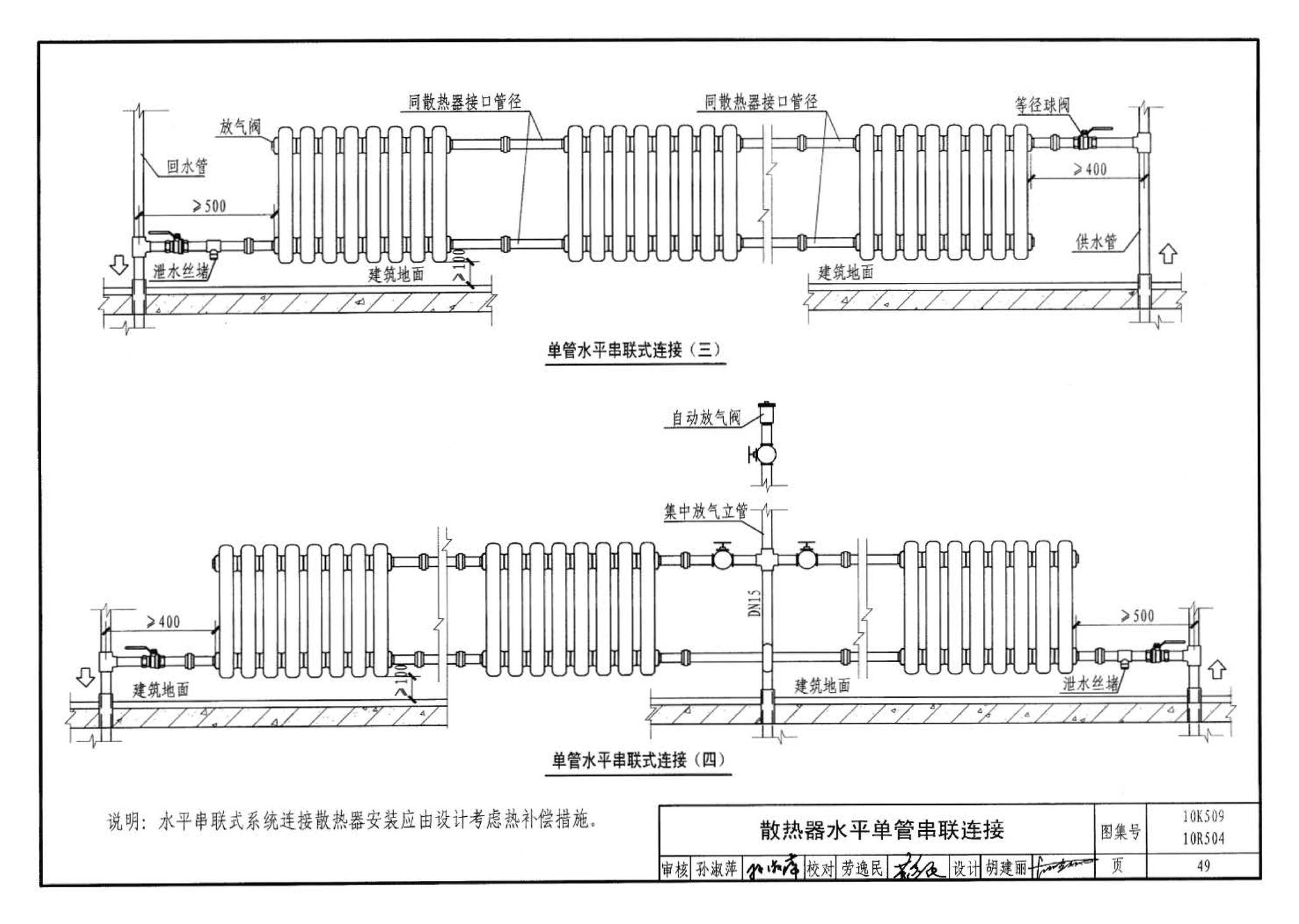 10K509 10R504--暖通动力施工安装图集（一）（水系统）