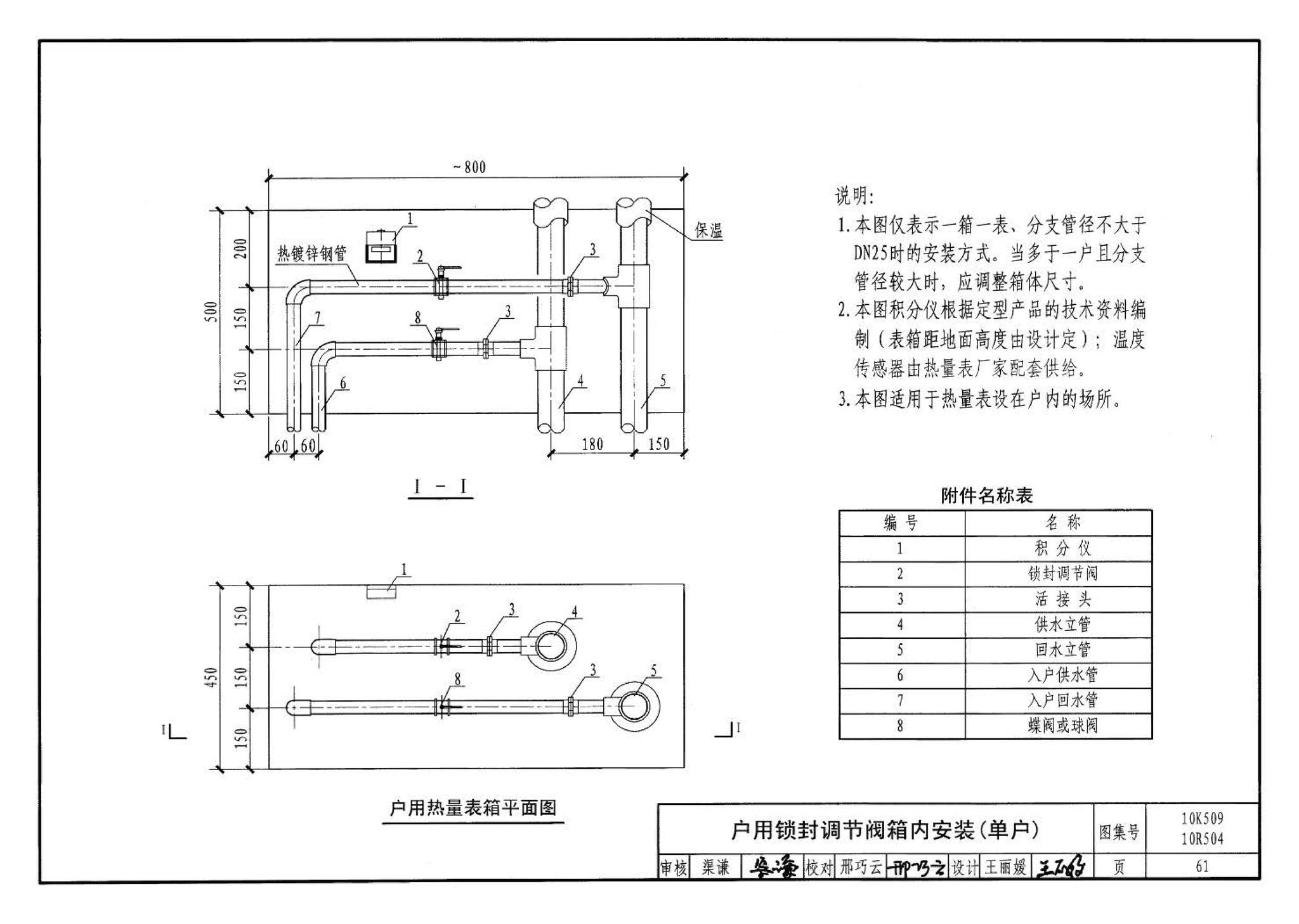 10K509 10R504--暖通动力施工安装图集（一）（水系统）